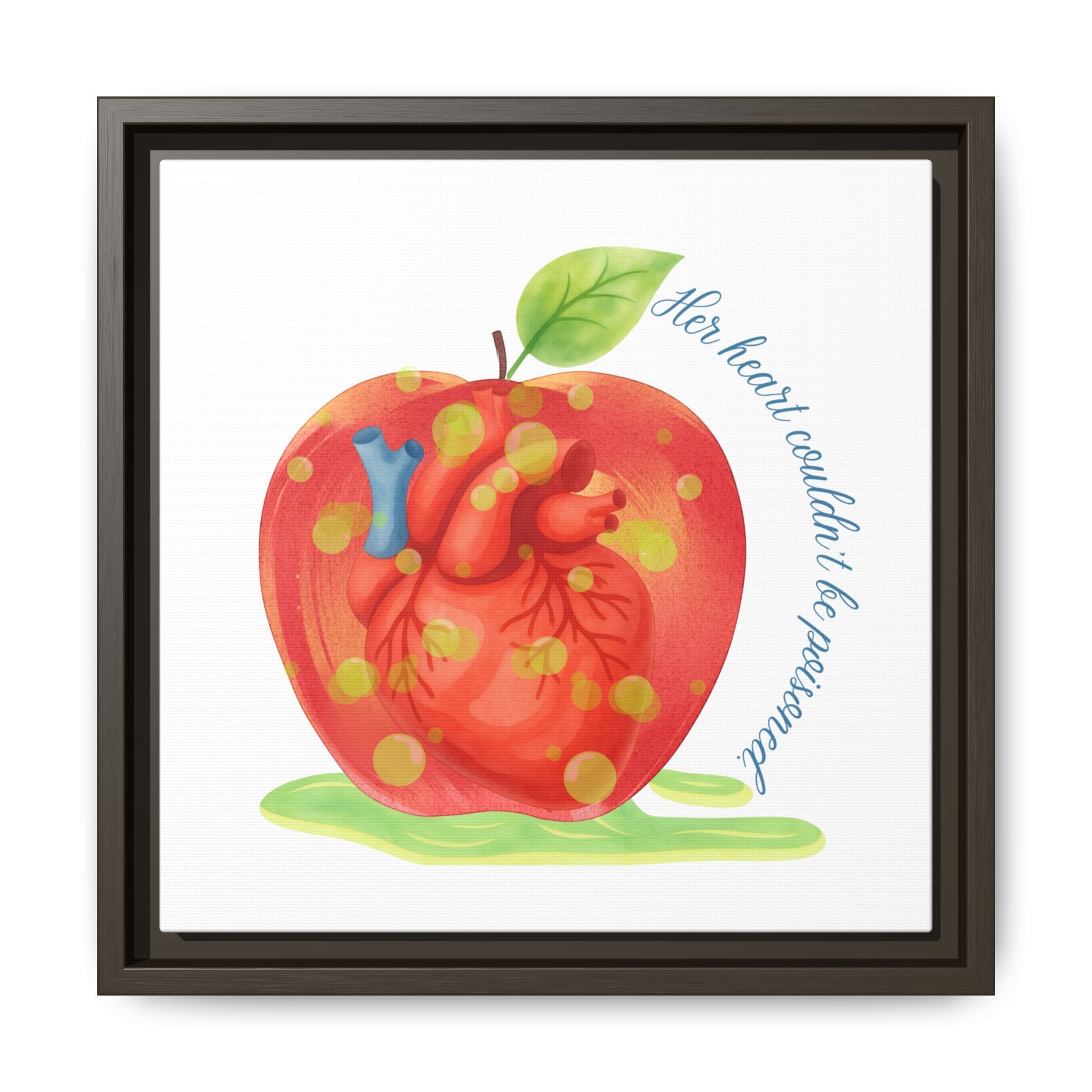 Snow White's Heart Matte Canvas, Framed (Multi-color)