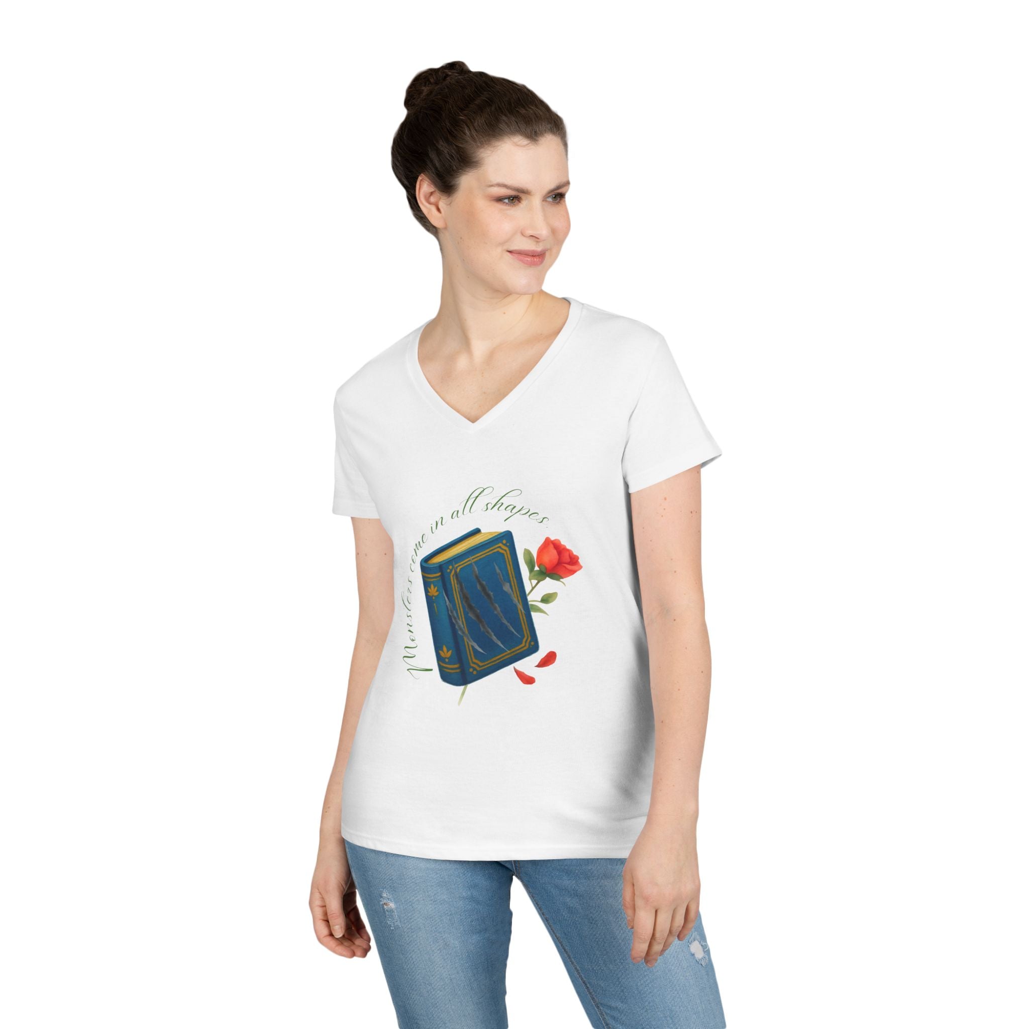 Belle's Monsters Life V-Neck T-Shirt