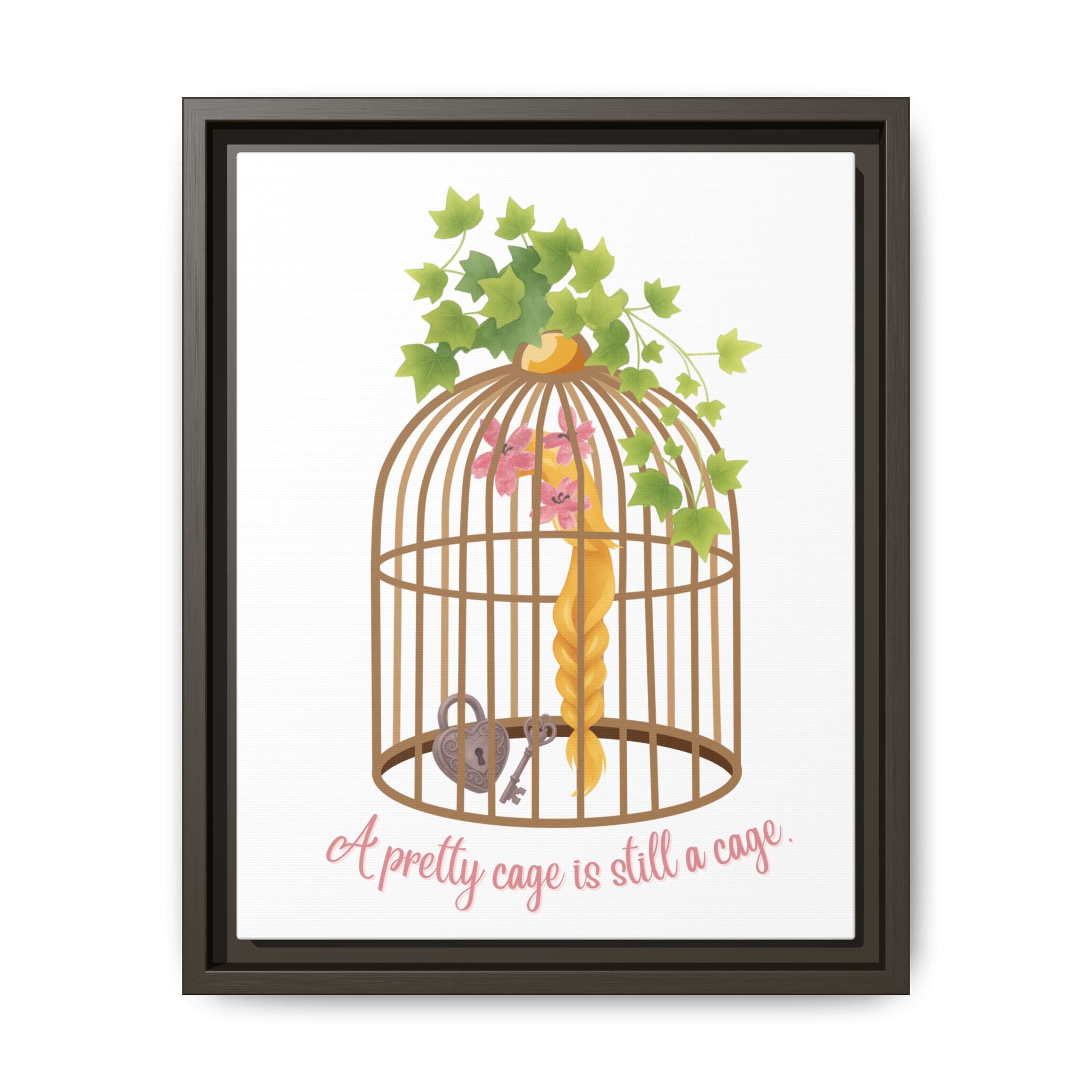 Rapunzel's Cage Matte Canvas, Framed (Multi-color)