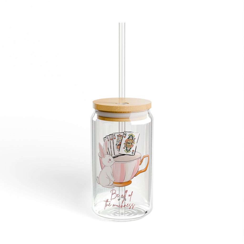 Alice's Muchness Sipper Glass, 16oz