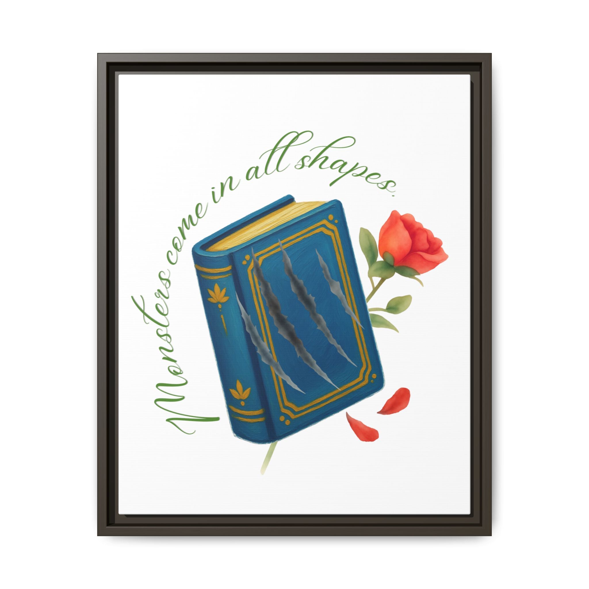 Belle's Monsters Matte Canvas, Framed (Multi-color)