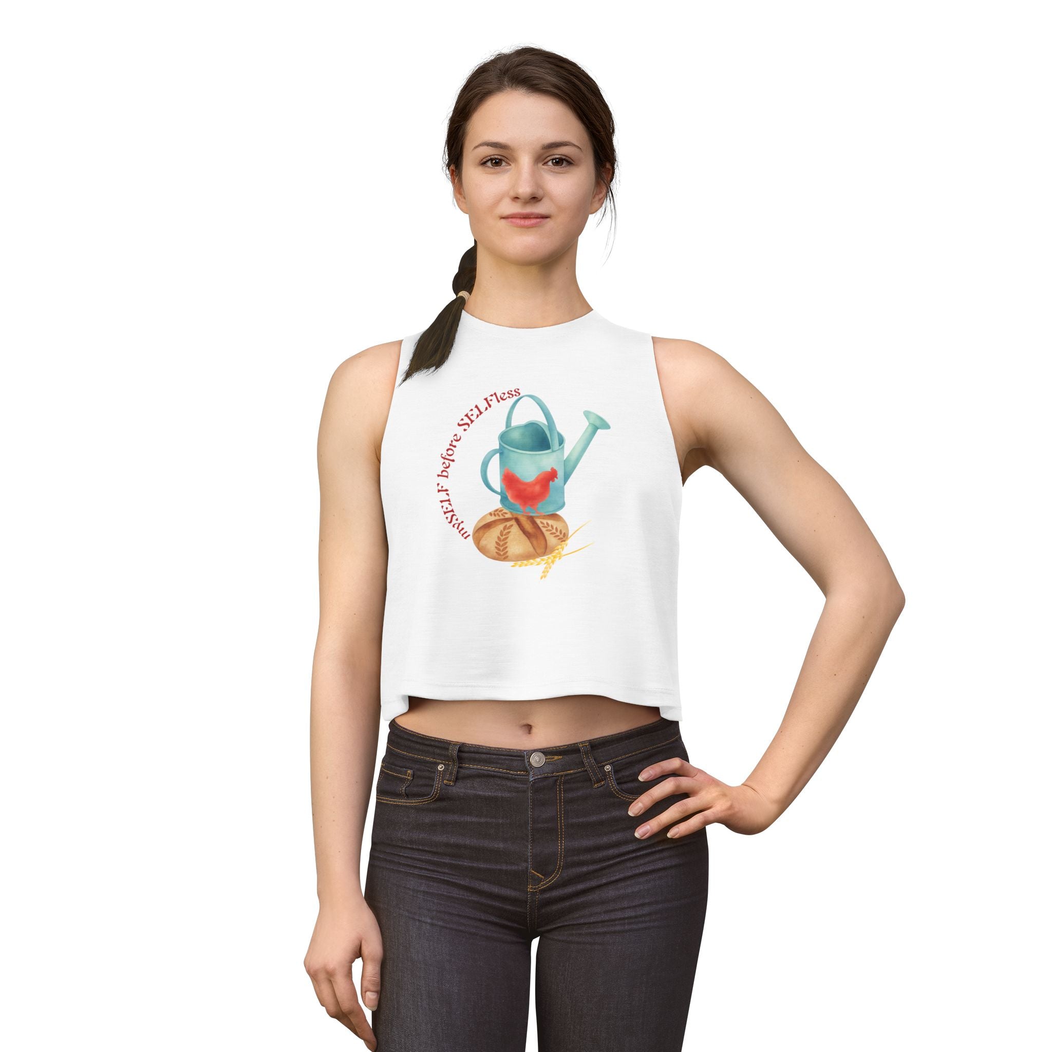 Red Hen's Self Cropped Tank Top