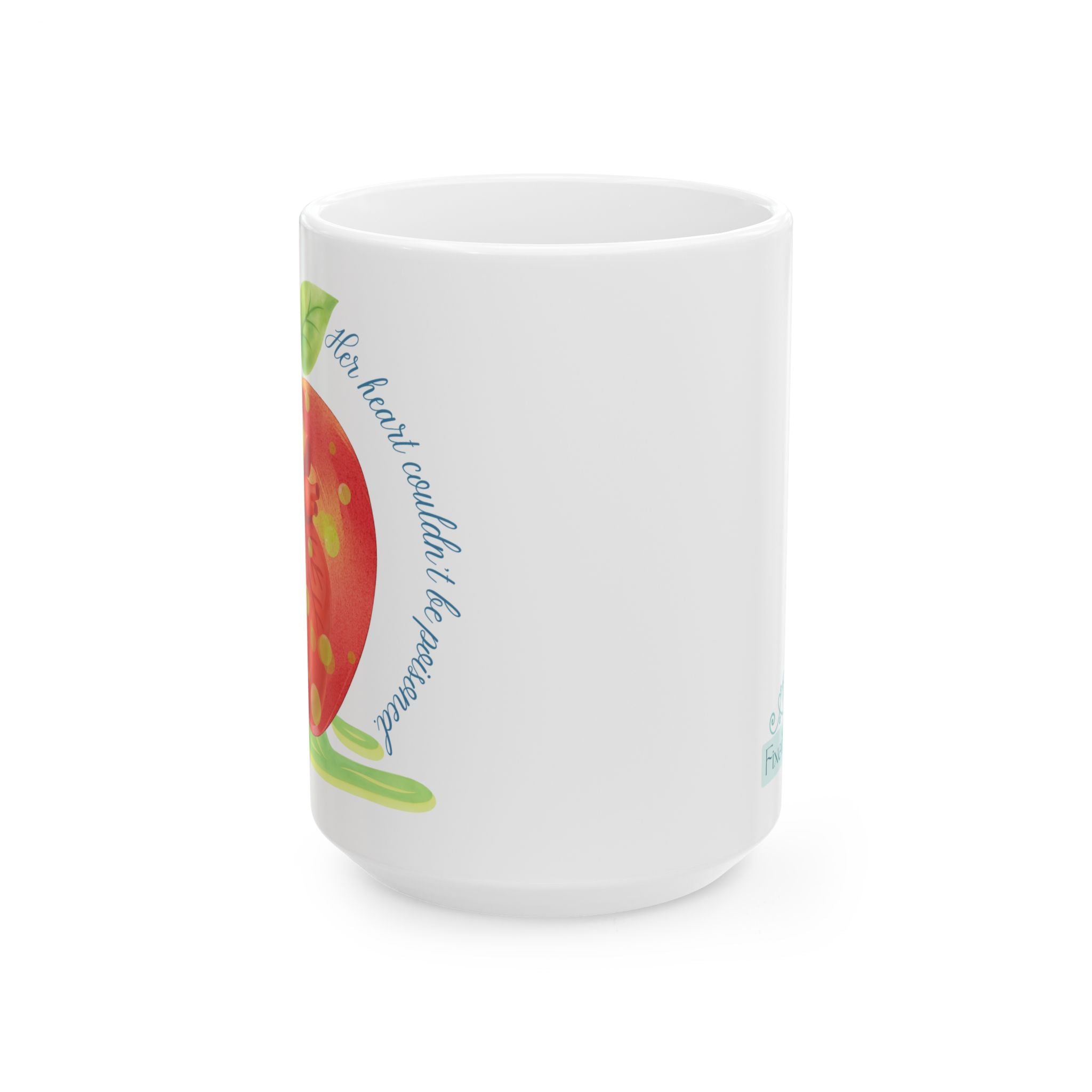 Snow White's Heart Ceramic Mug, 15oz