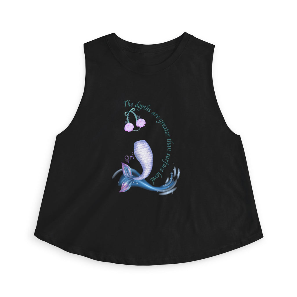 Little Mermaid's Depth Cropped Tank Top