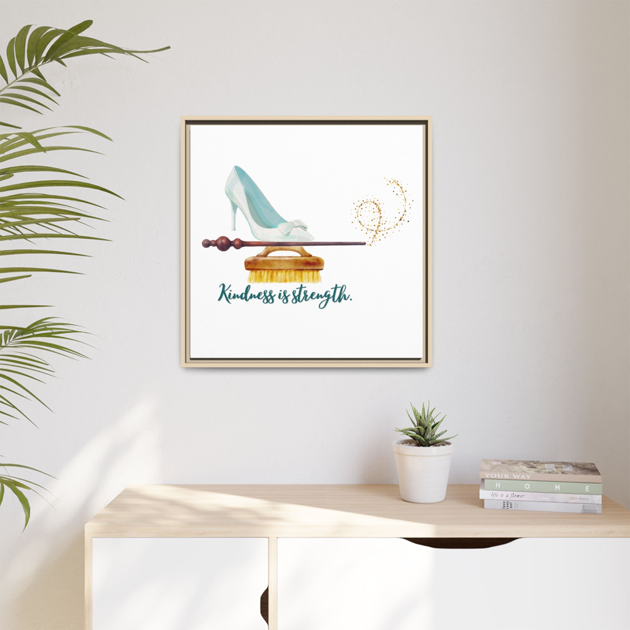 Cinderella Strong Matte Canvas, Framed (Multi-color)