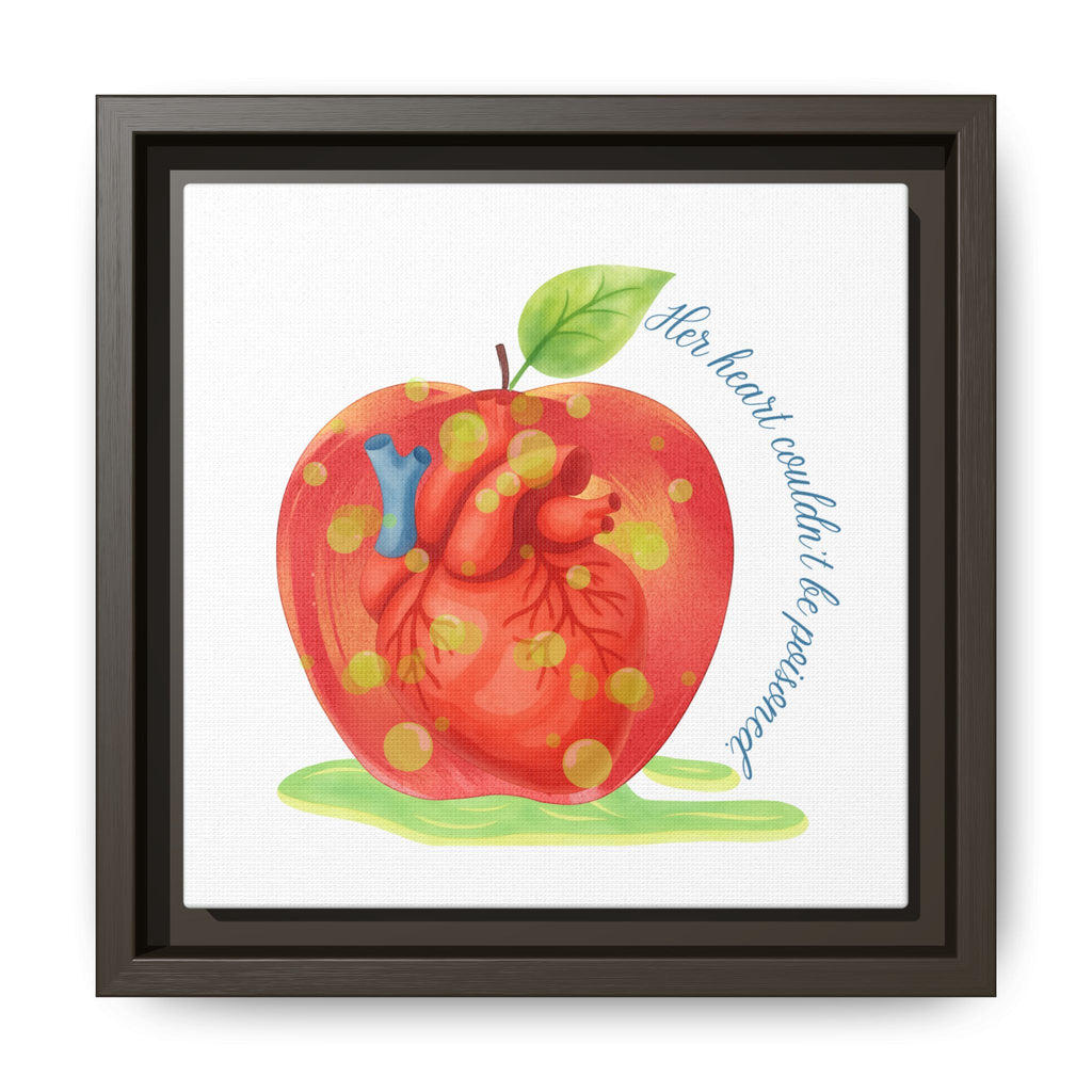 Snow White's Heart Matte Canvas, Framed (Multi-color)