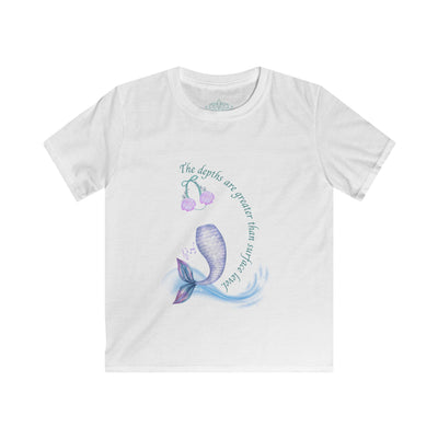 Little Mermaid's Depth Kids Softstyle Tee