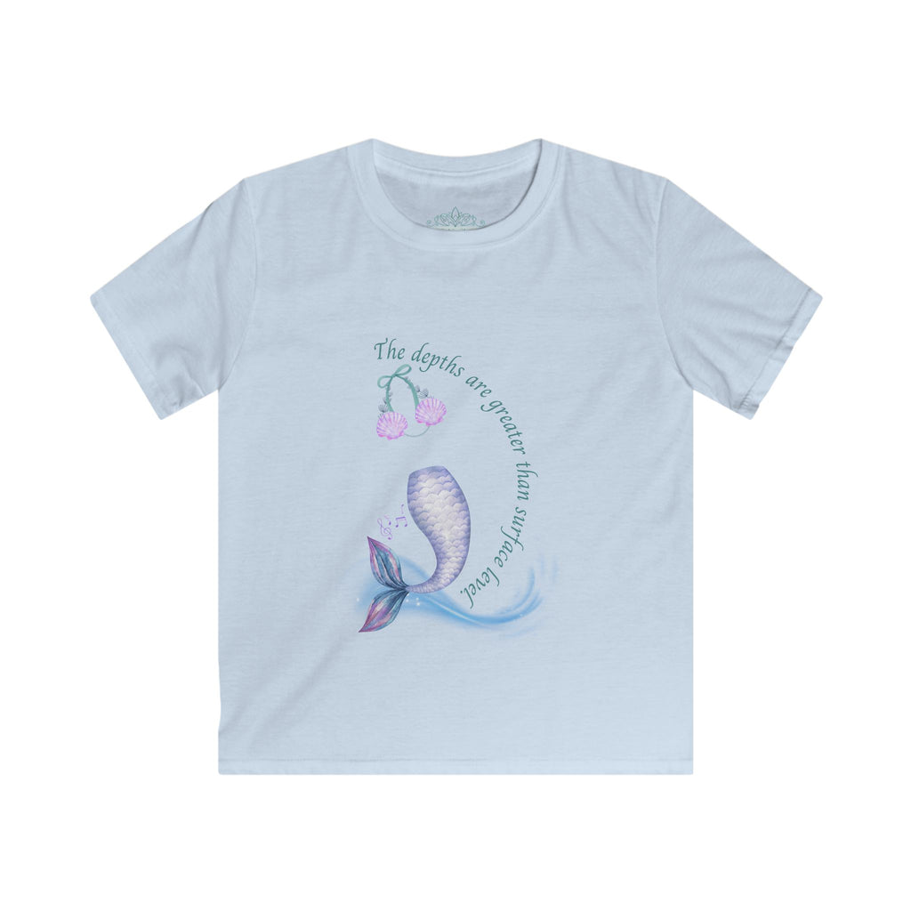 Little Mermaid's Depth Kids Softstyle Tee