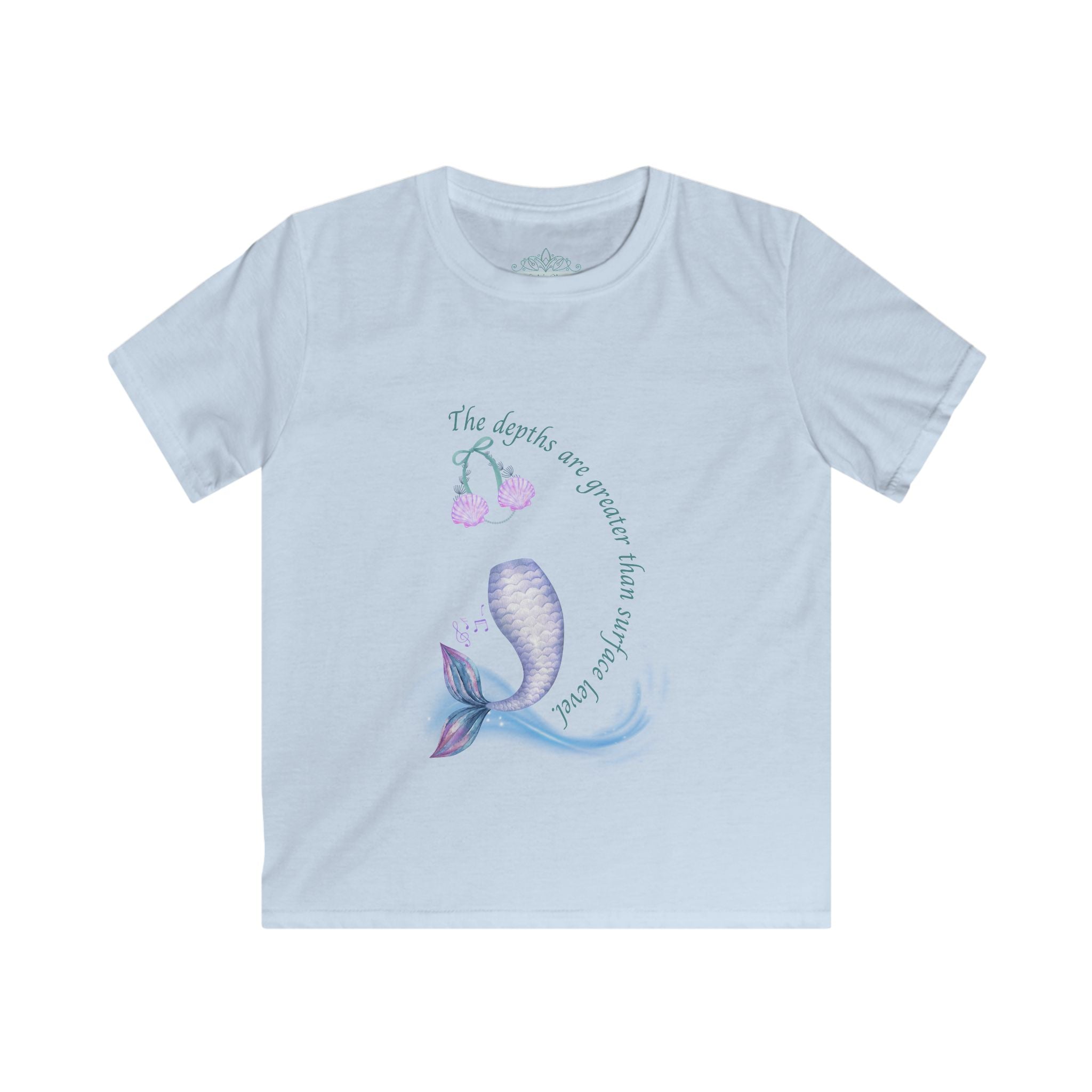 Little Mermaid's Depth Kids Softstyle Tee