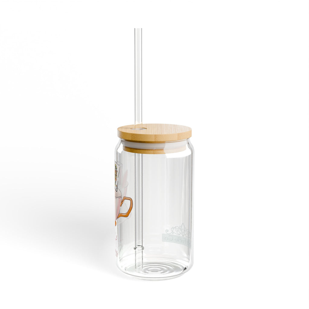 Alice's Muchness Sipper Glass, 16oz