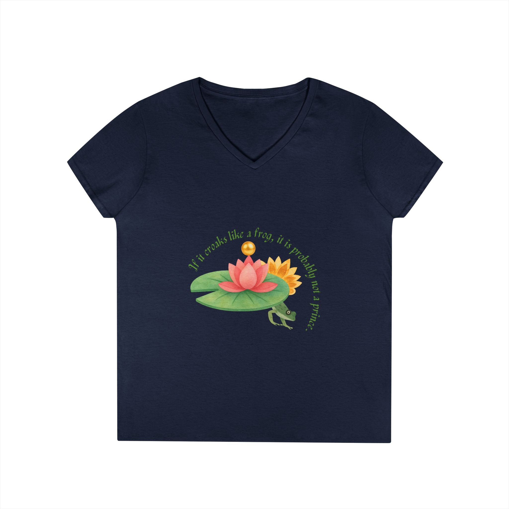 Frog Princess's Truth Ladies' V-Neck T-Shirt