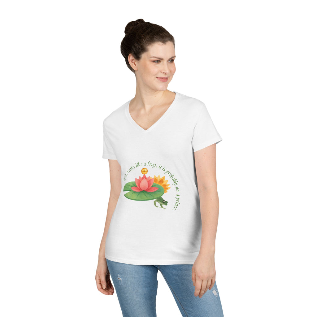 Frog Princess's Truth Ladies' V-Neck T-Shirt