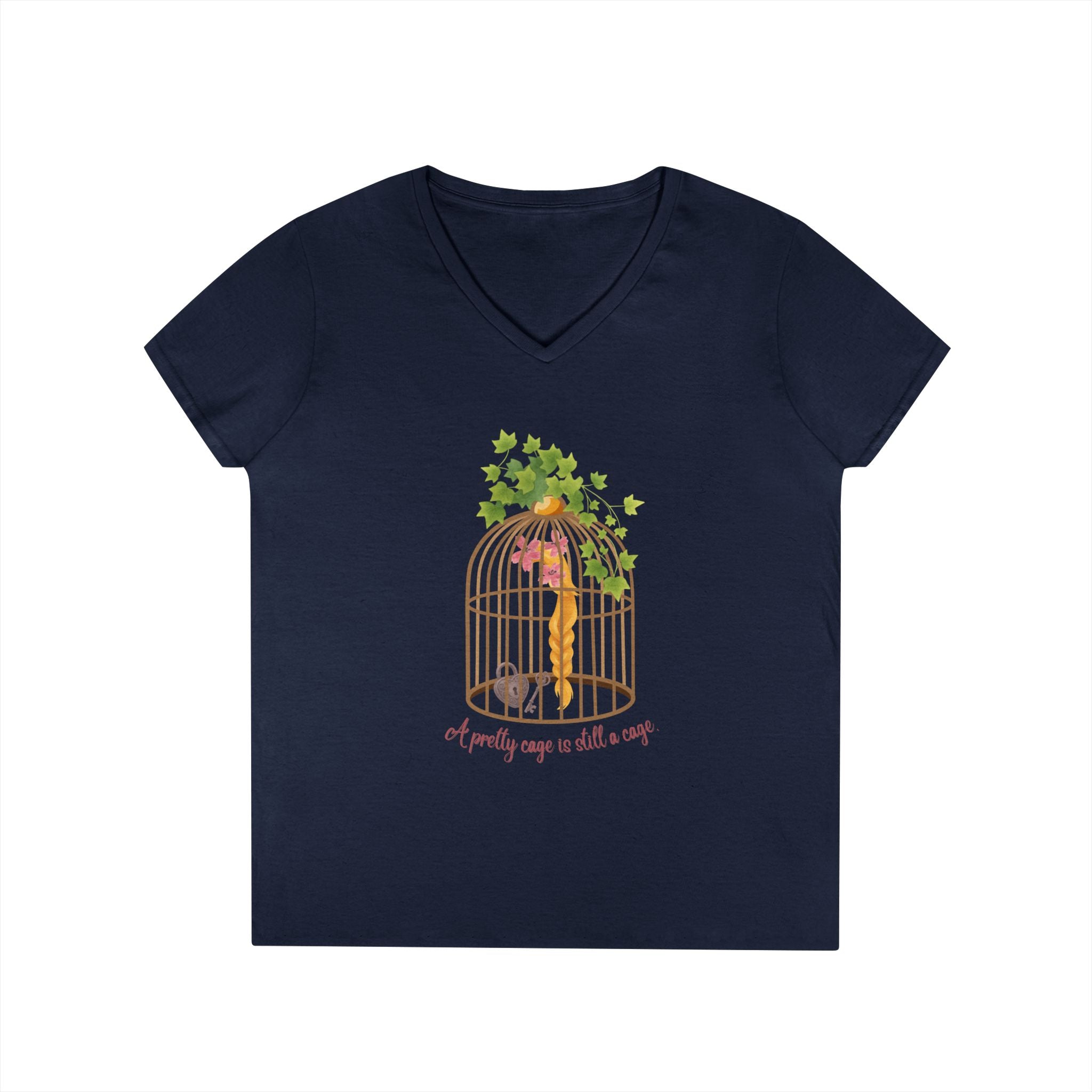Rapunzel's Cage V-Neck T-Shirt