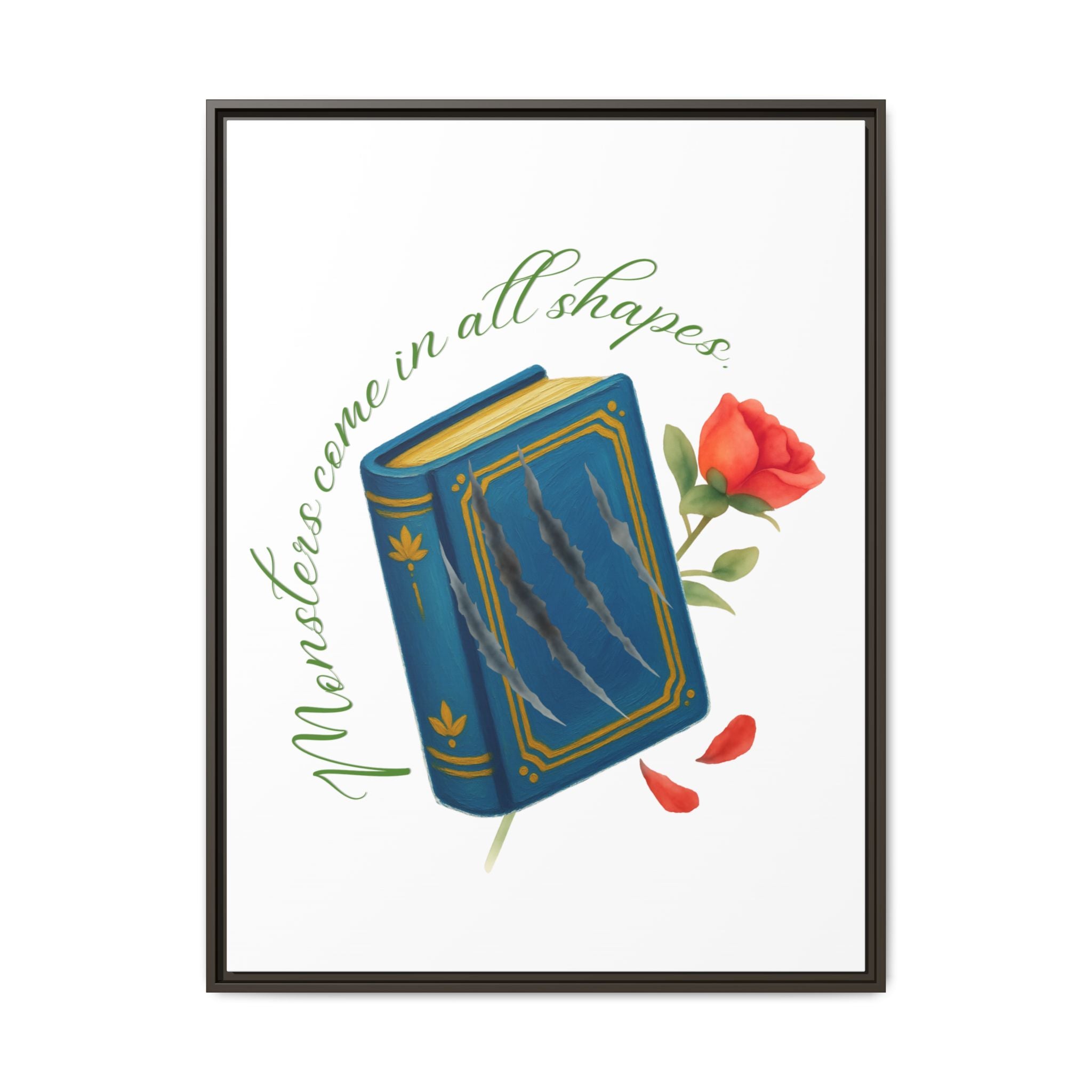 Belle's Monsters Matte Canvas, Framed (Multi-color)
