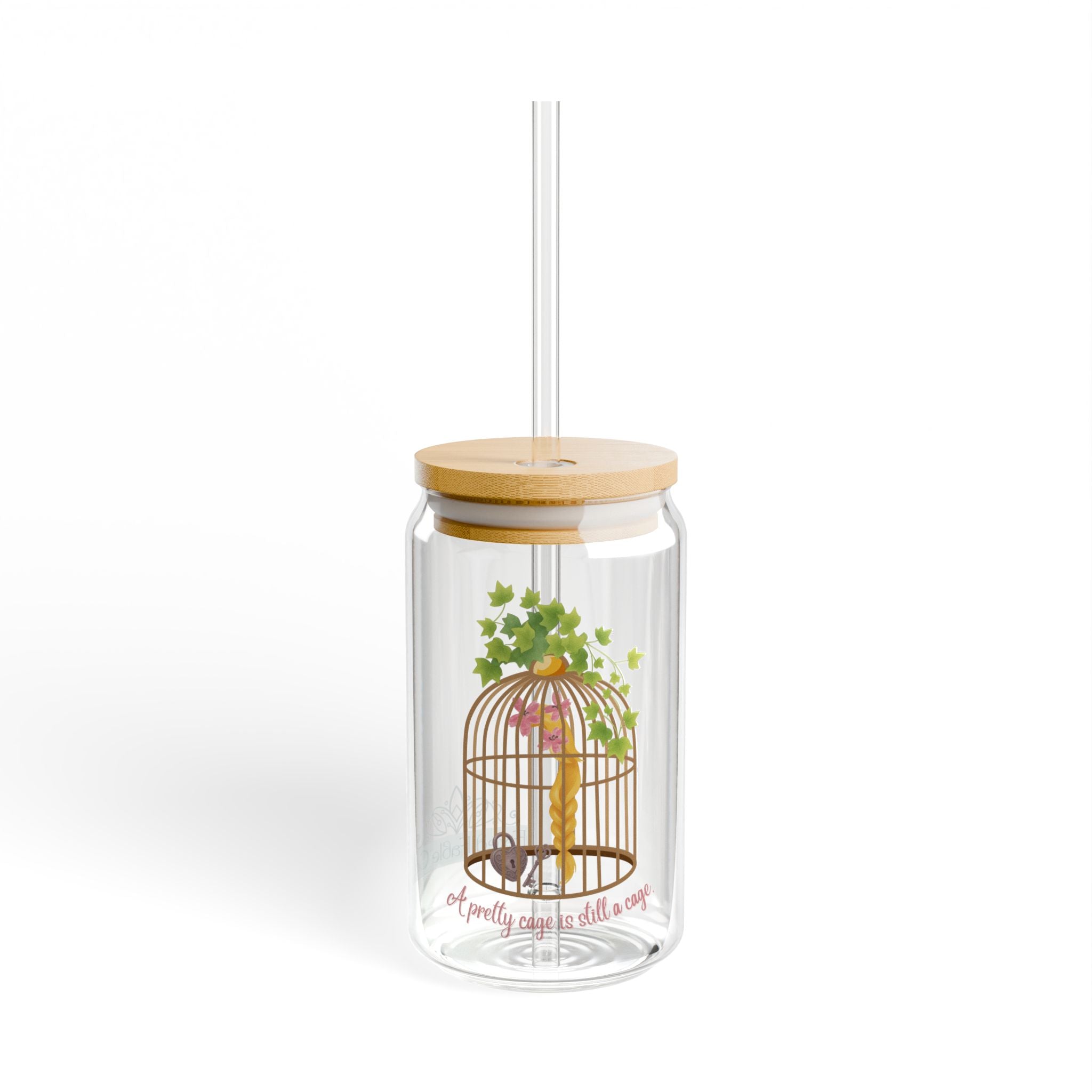 Rapunzel's Cage Sipper Glass, 16oz