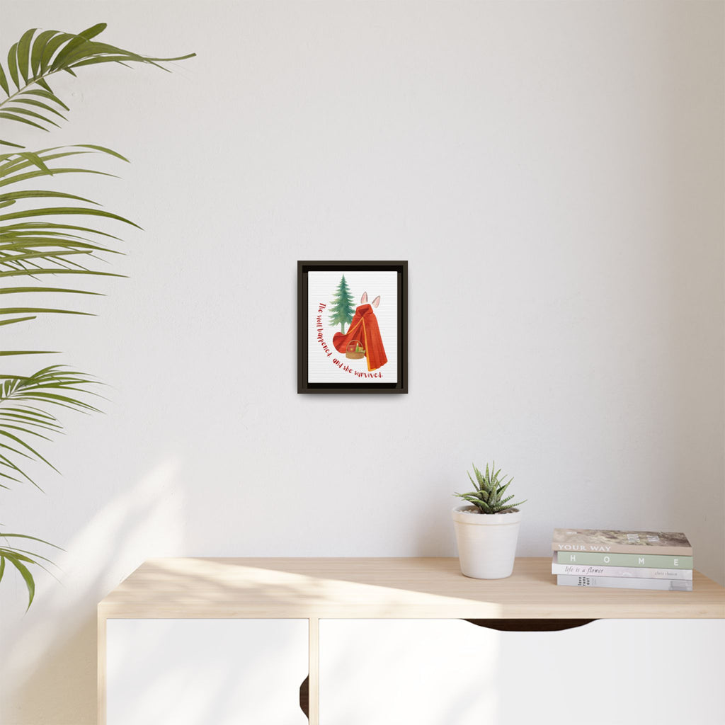 Red's Survival Matte Canvas, Framed (Multi-color)