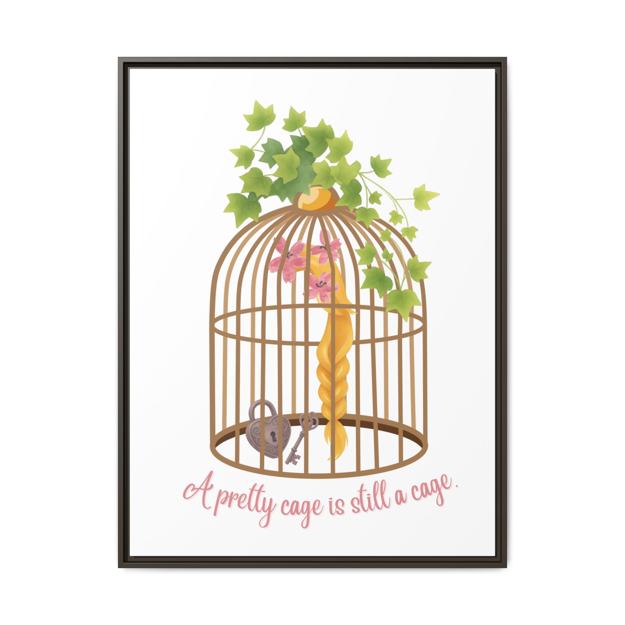 Rapunzel's Cage Matte Canvas, Framed (Multi-color)