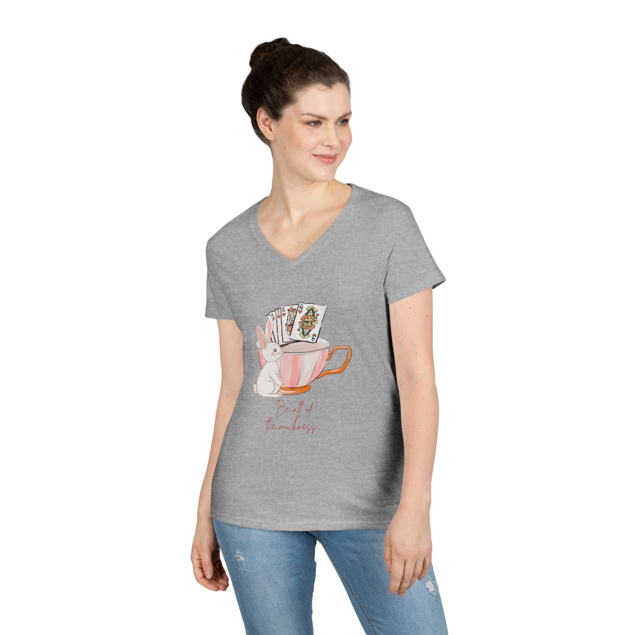 Alice's Muchness V-Neck T-Shirt