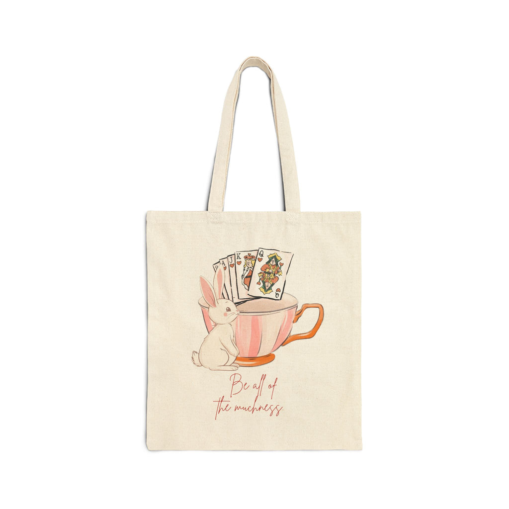 Alice's Muchness Cotton Canvas Tote Bag