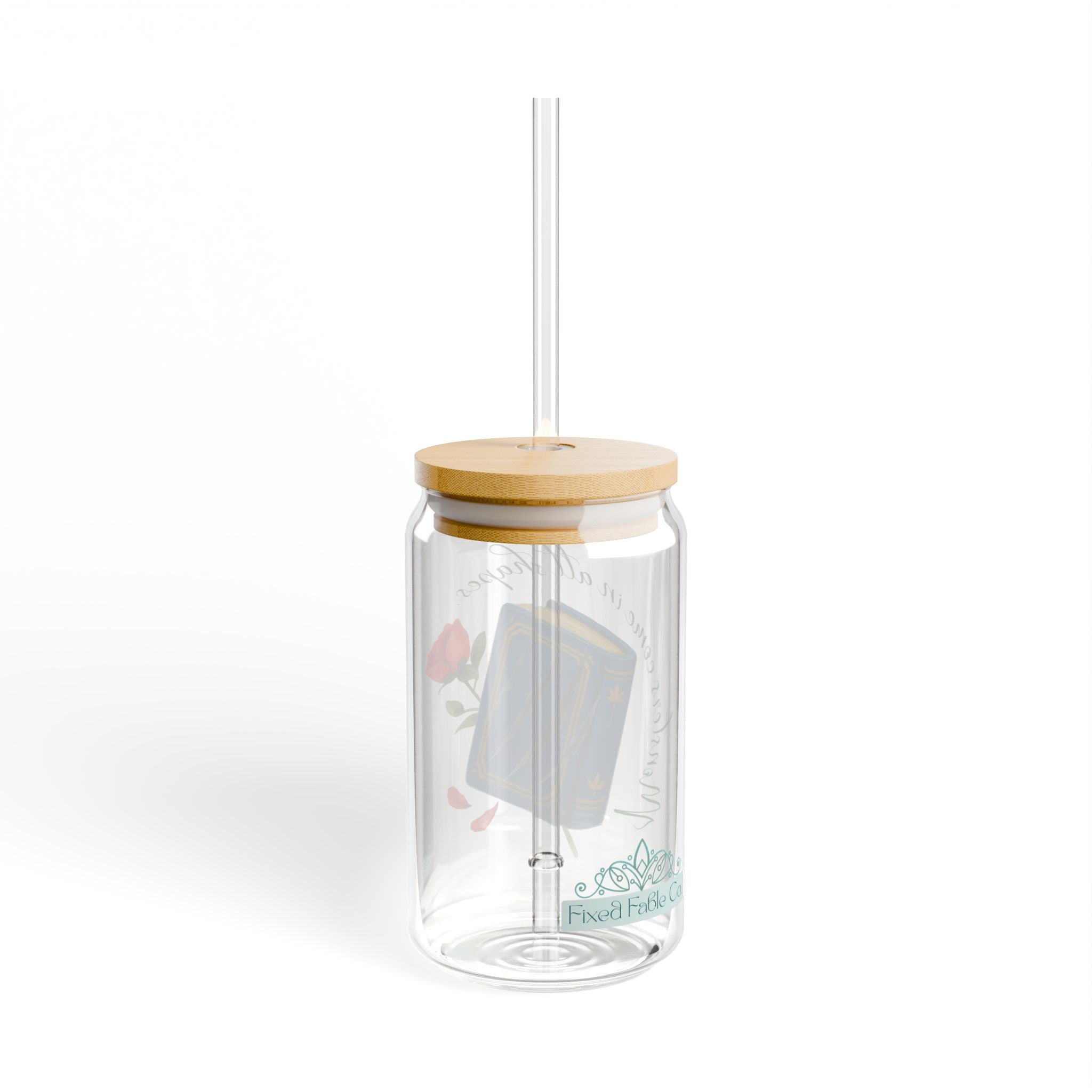 Belle's Monsters Sipper Glass, 16oz