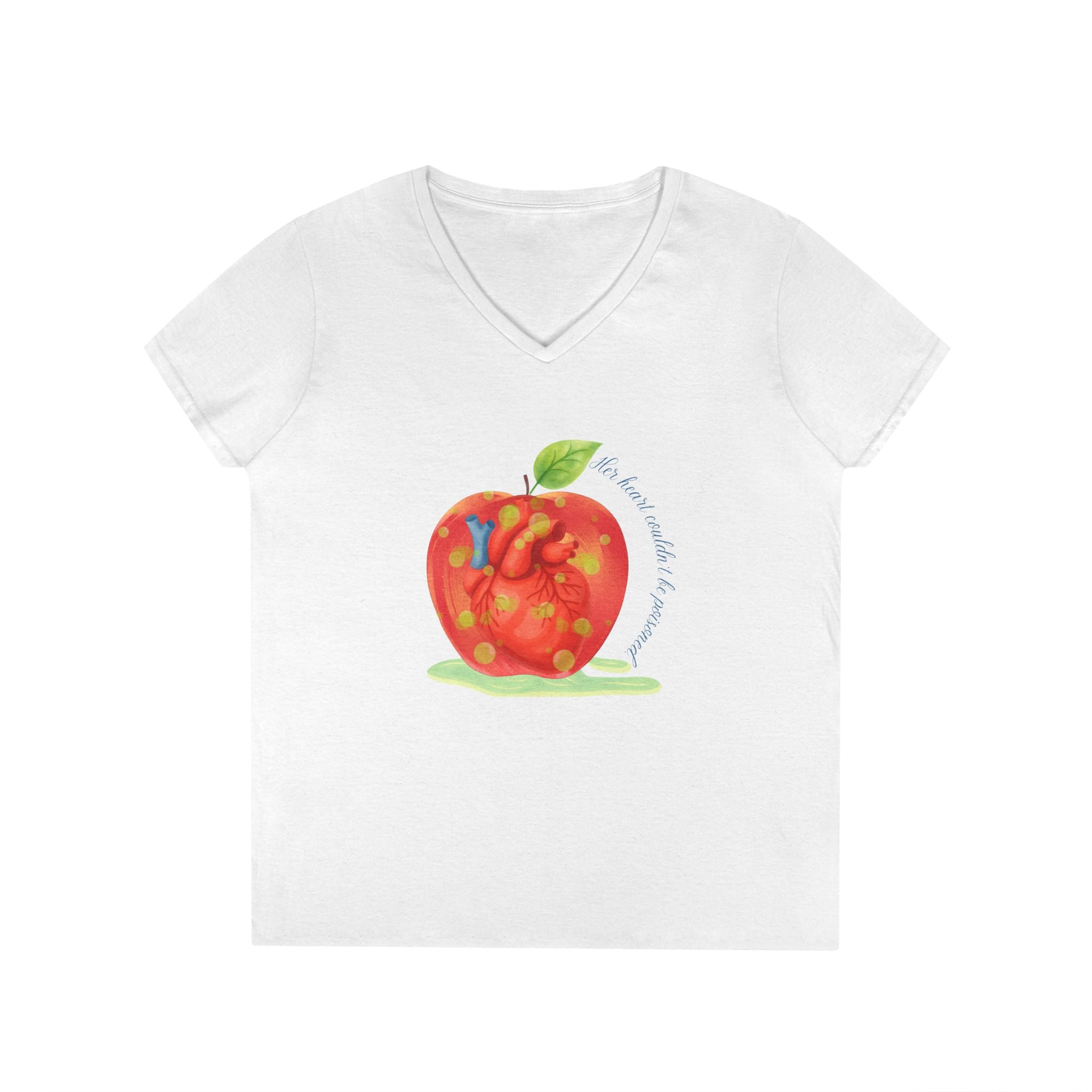 Snow White's Heart V-Neck T-Shirt