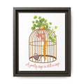 Rapunzel's Cage Matte Canvas, Framed (Multi-color)