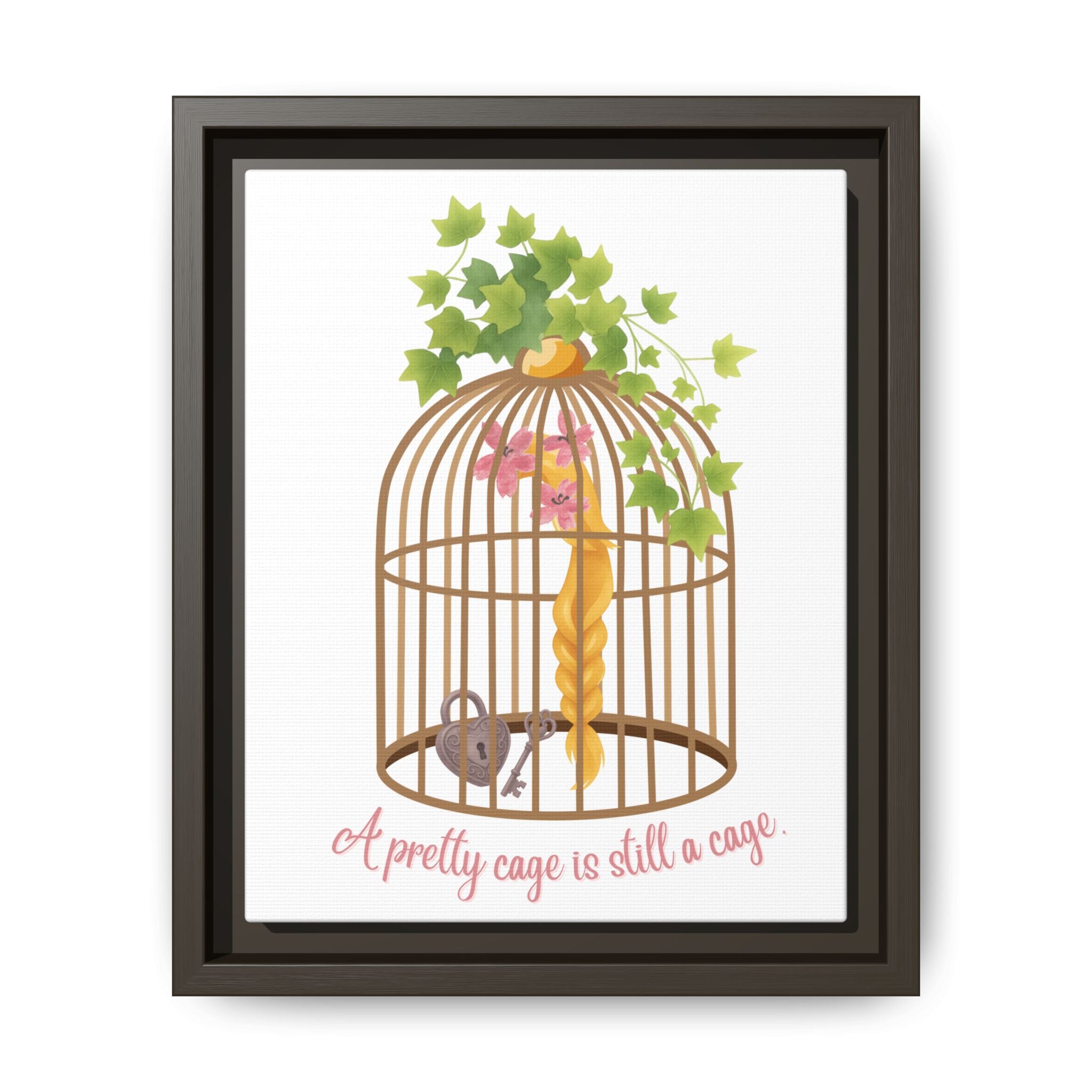 Rapunzel's Cage Matte Canvas, Framed (Multi-color)