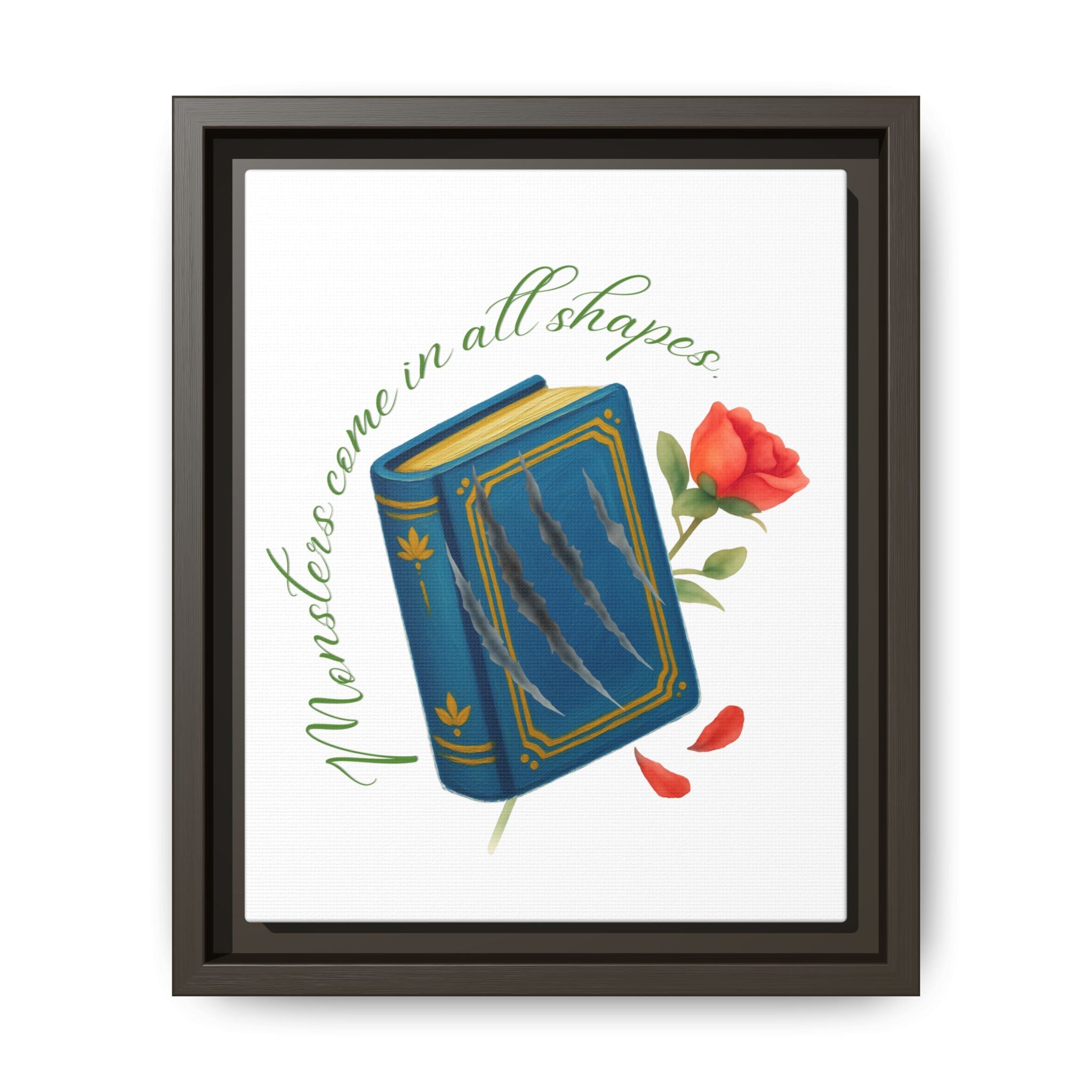 Belle's Monsters Matte Canvas, Framed (Multi-color)