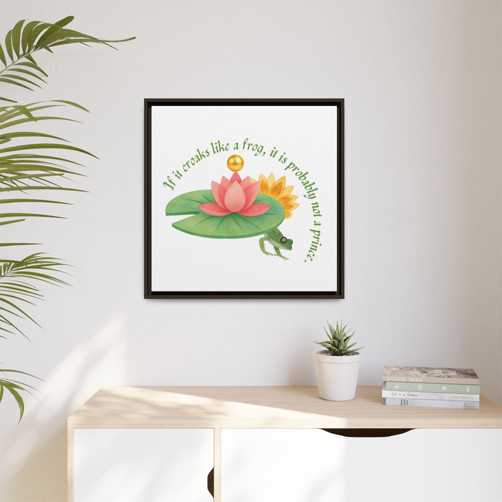 Frog Princess's Truth Matte Canvas, Framed (Multi-color)