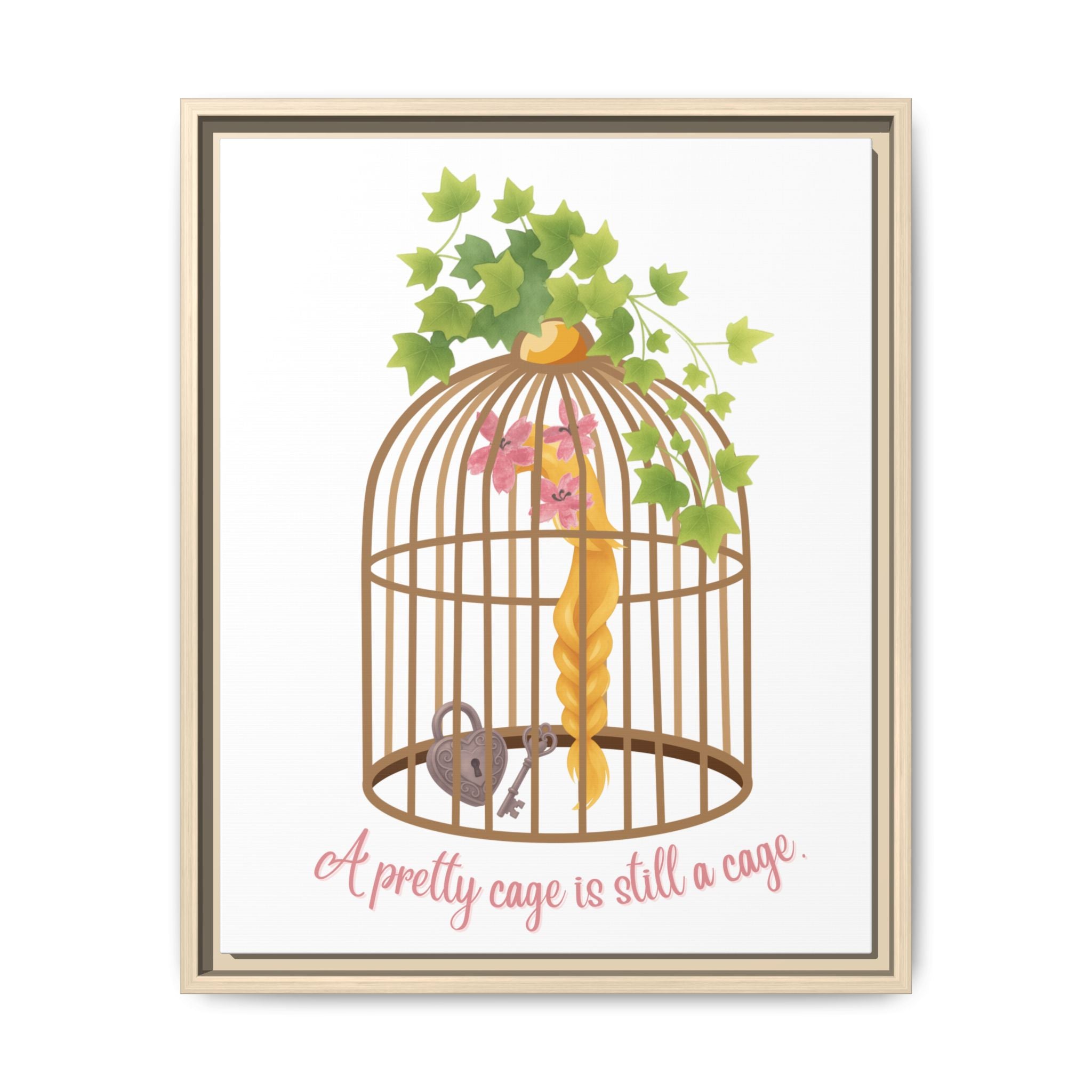 Rapunzel's Cage Matte Canvas, Framed (Multi-color)