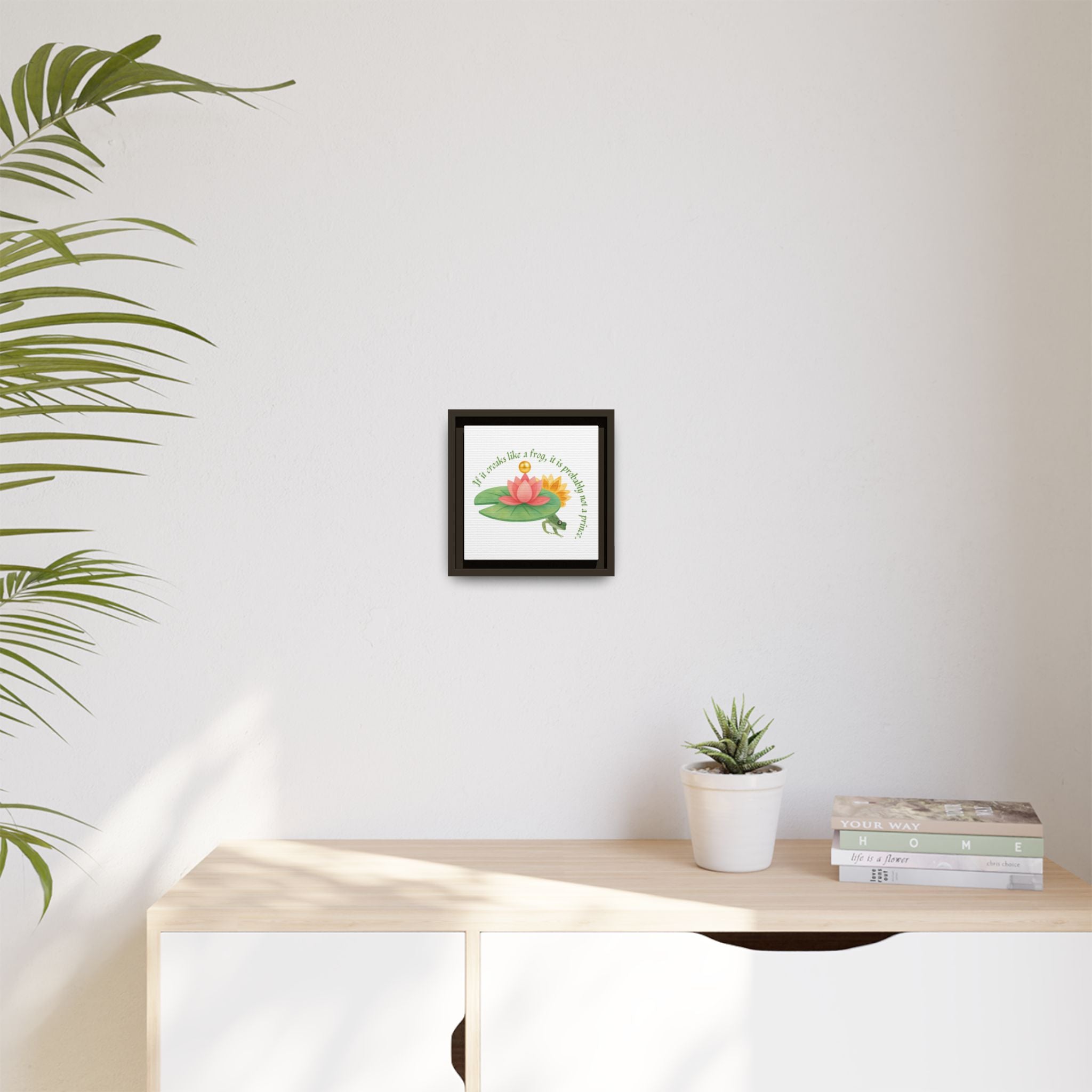 Frog Princess's Truth Matte Canvas, Framed (Multi-color)