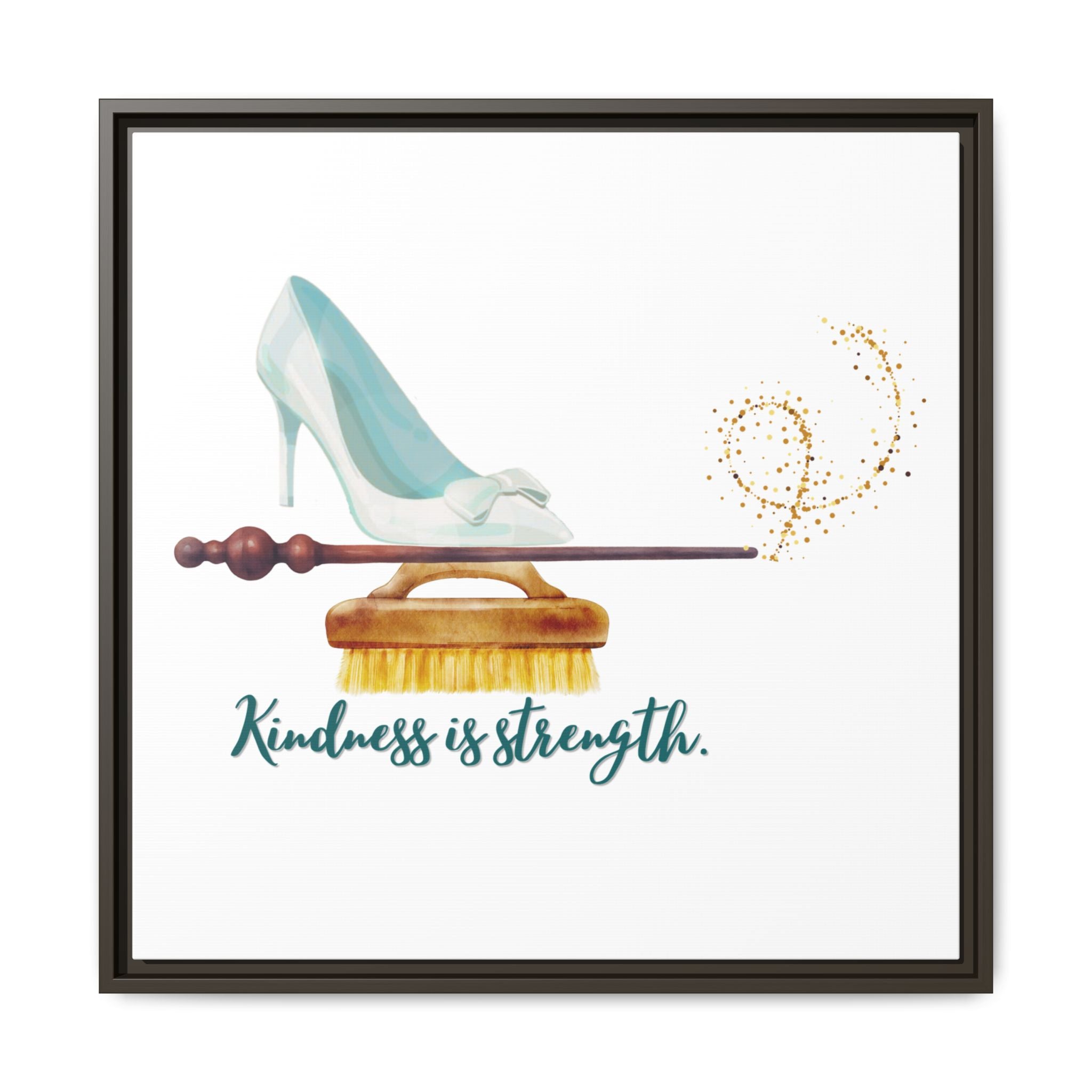 Cinderella Strong Matte Canvas, Framed (Multi-color)