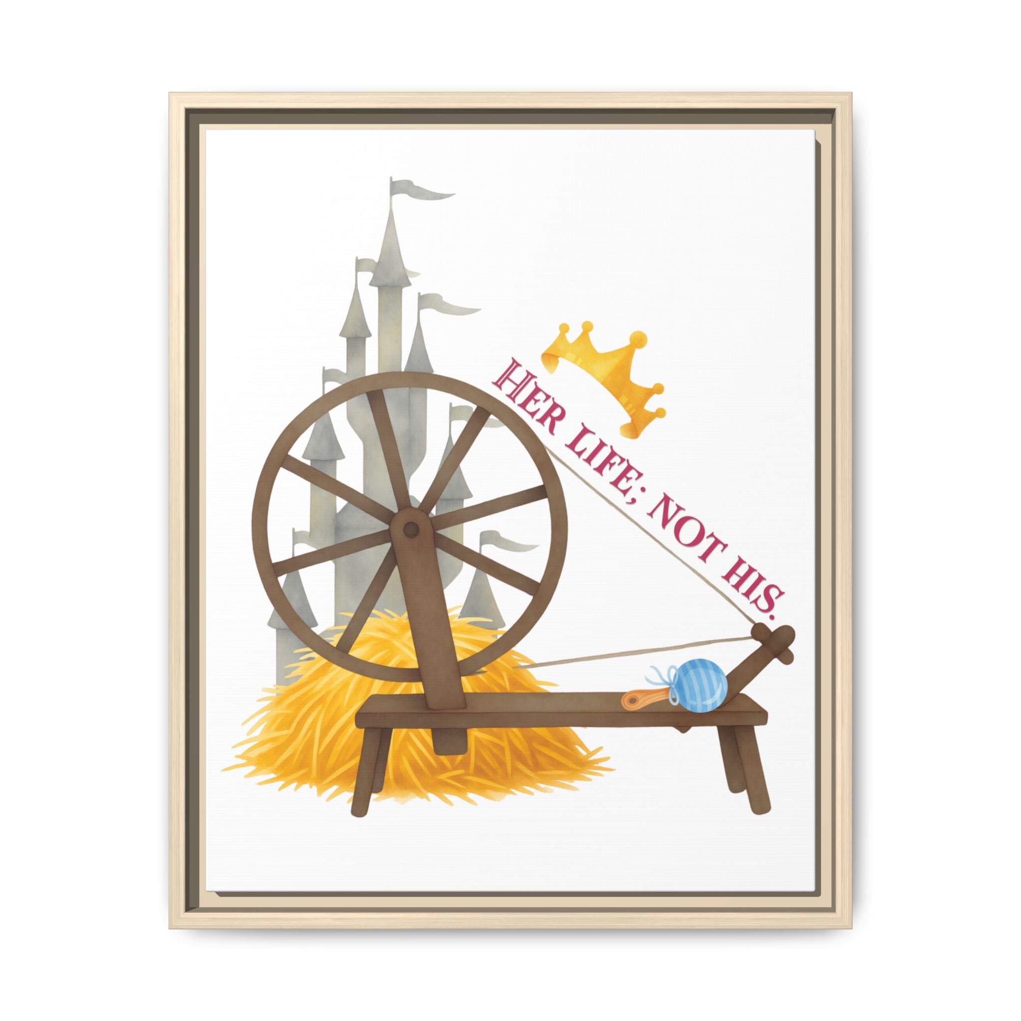 Miller's Daughter's Life Matte Canvas, Framed (Multi-color)