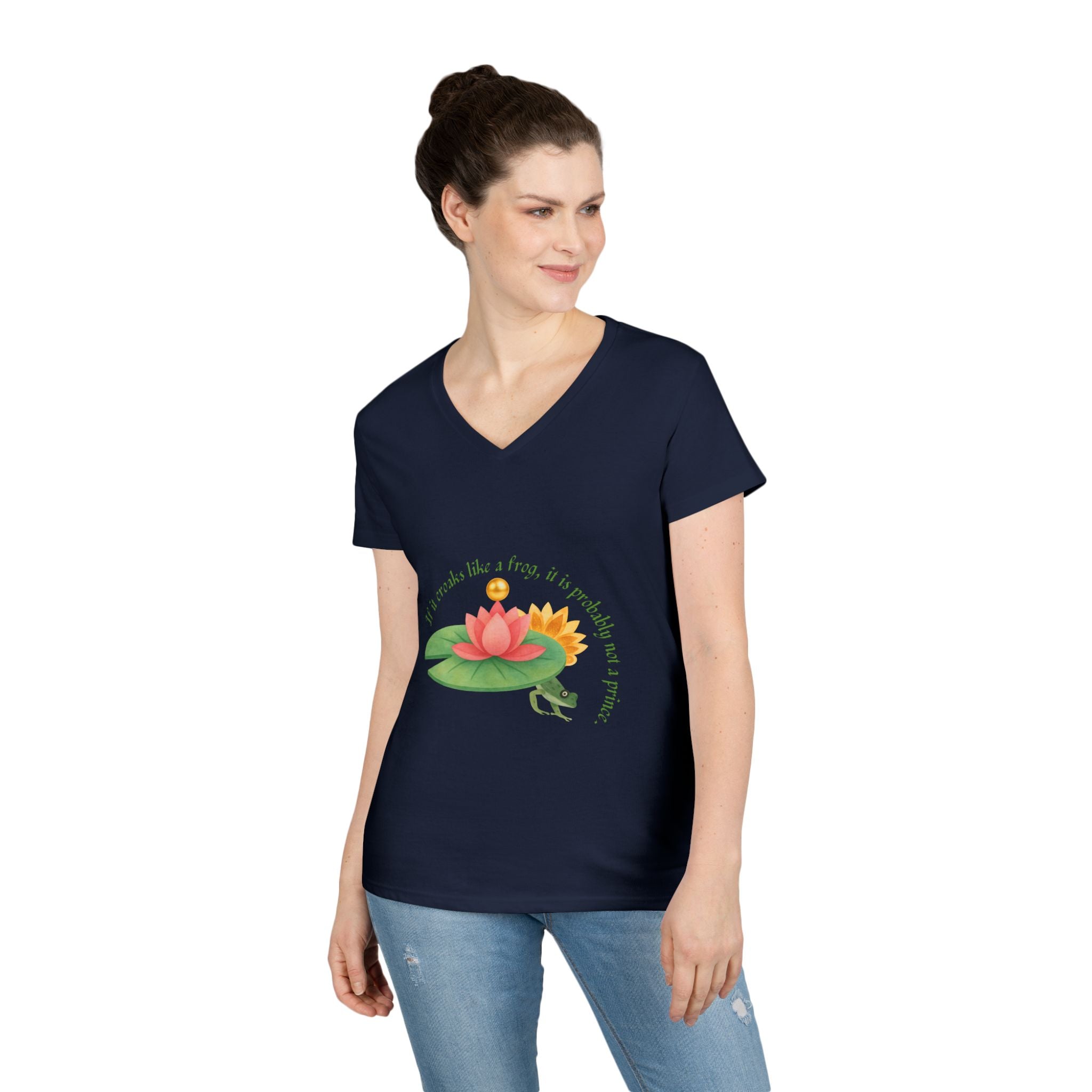 Frog Princess's Truth Ladies' V-Neck T-Shirt