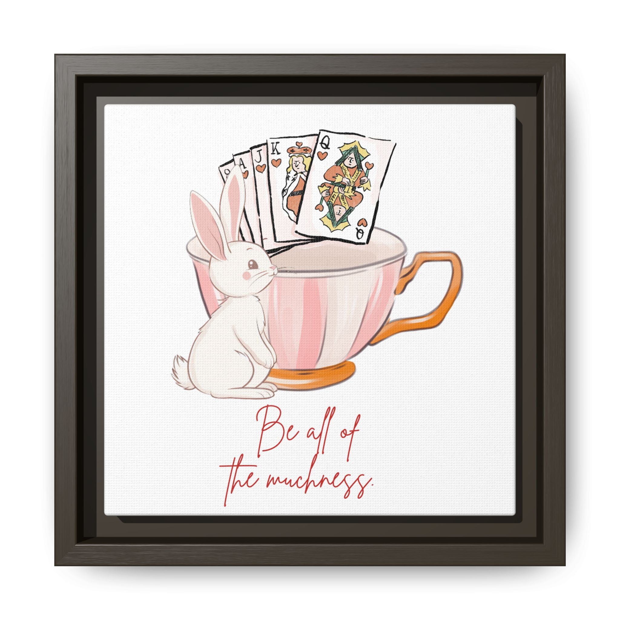 Alice's Muchness Matte Canvas, Framed (Multi-color)