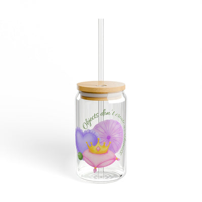 Princess Pea's Worth Sipper Glass, 16oz