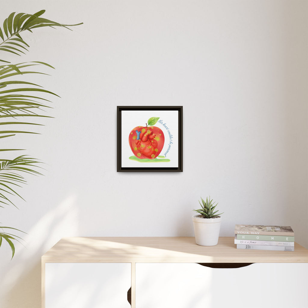 Snow White's Heart Matte Canvas, Framed (Multi-color)