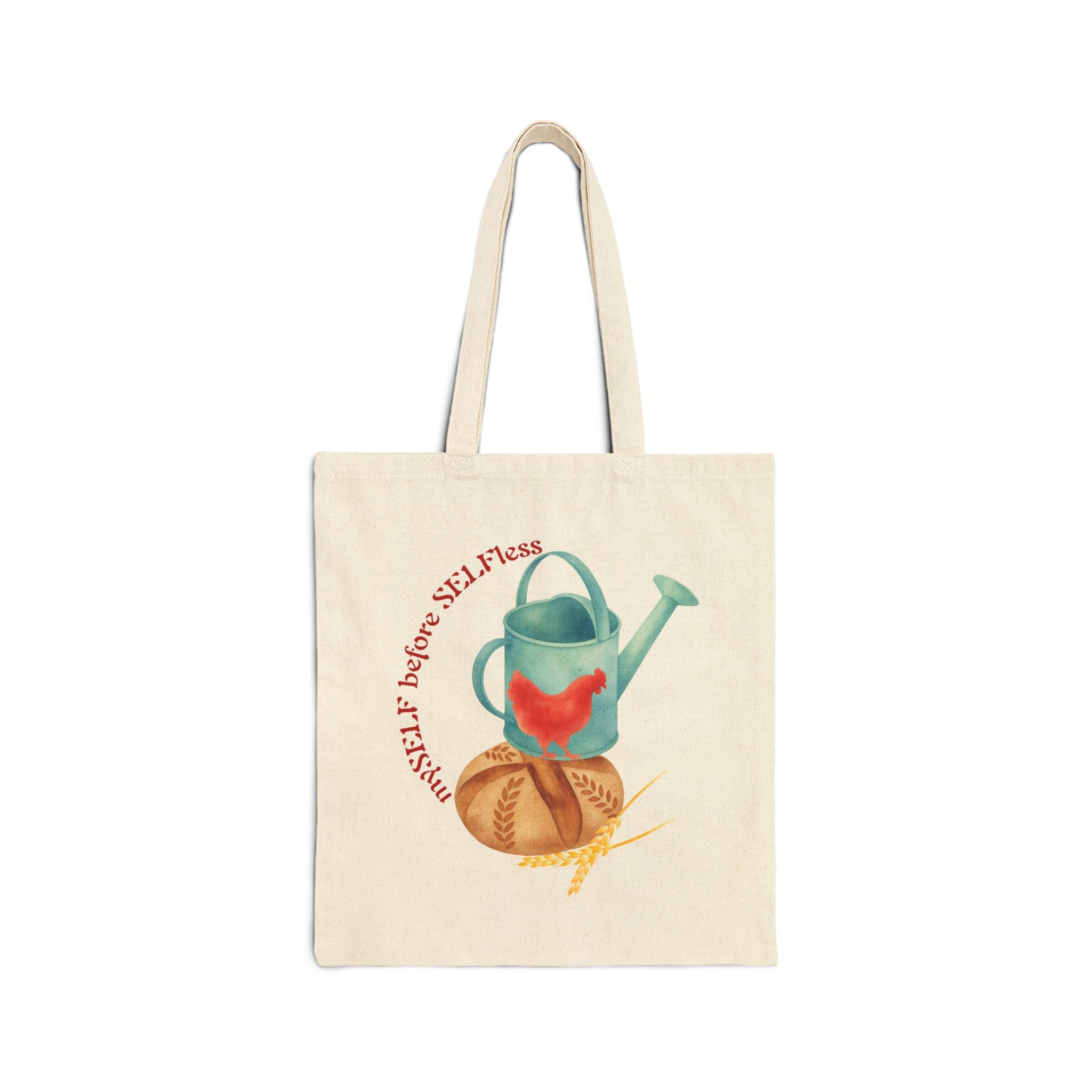Red Hen's Self Cotton Canvas Tote Bag