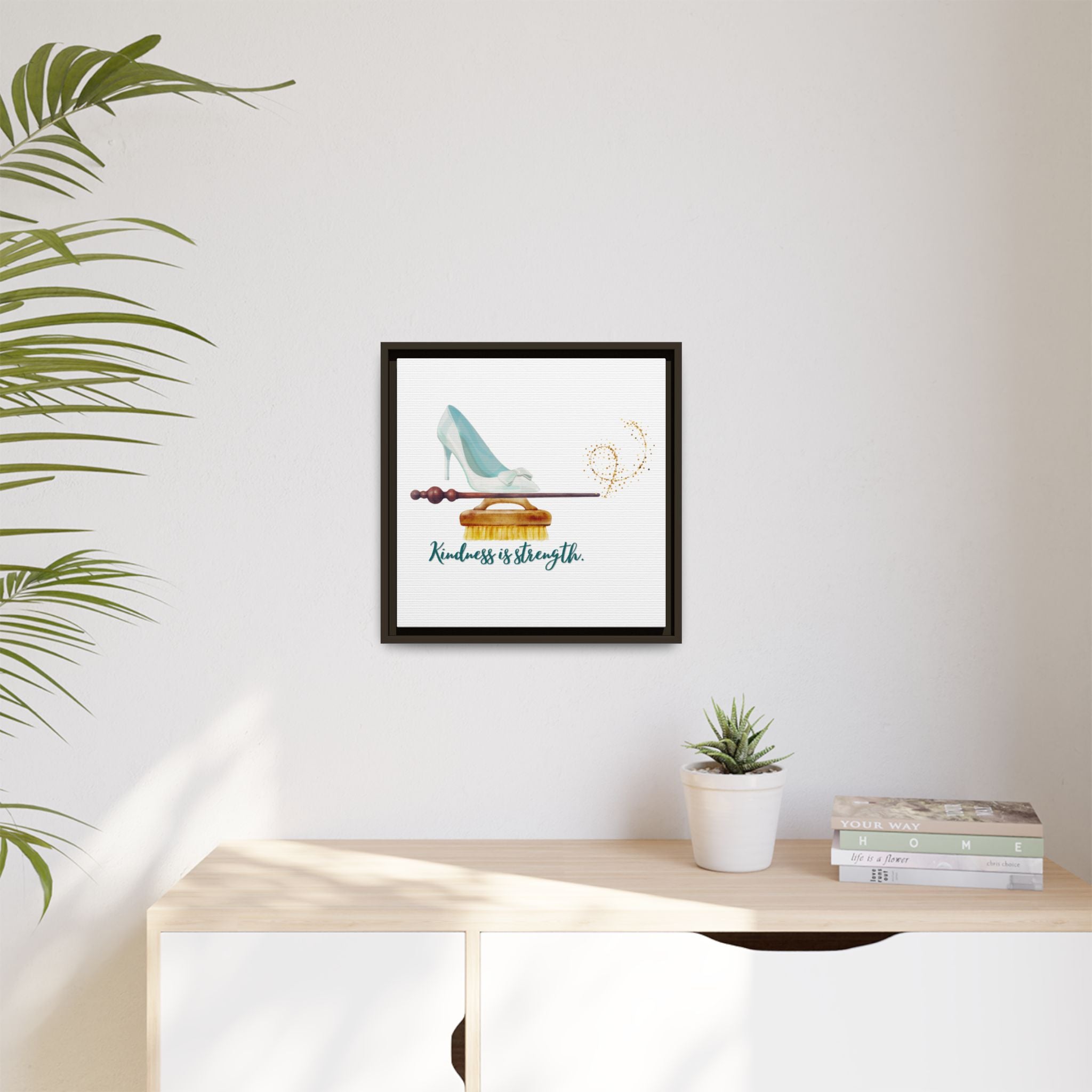 Cinderella Strong Matte Canvas, Framed (Multi-color)