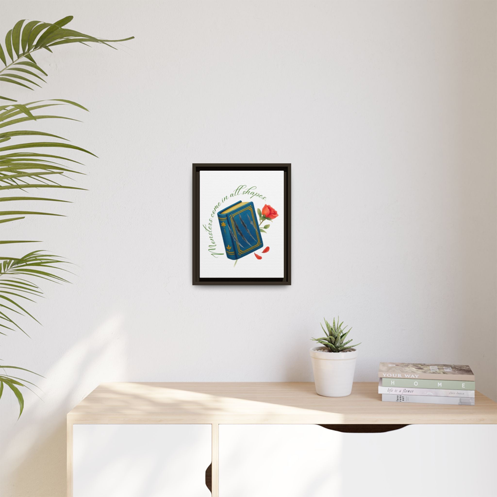 Belle's Monsters Matte Canvas, Framed (Multi-color)
