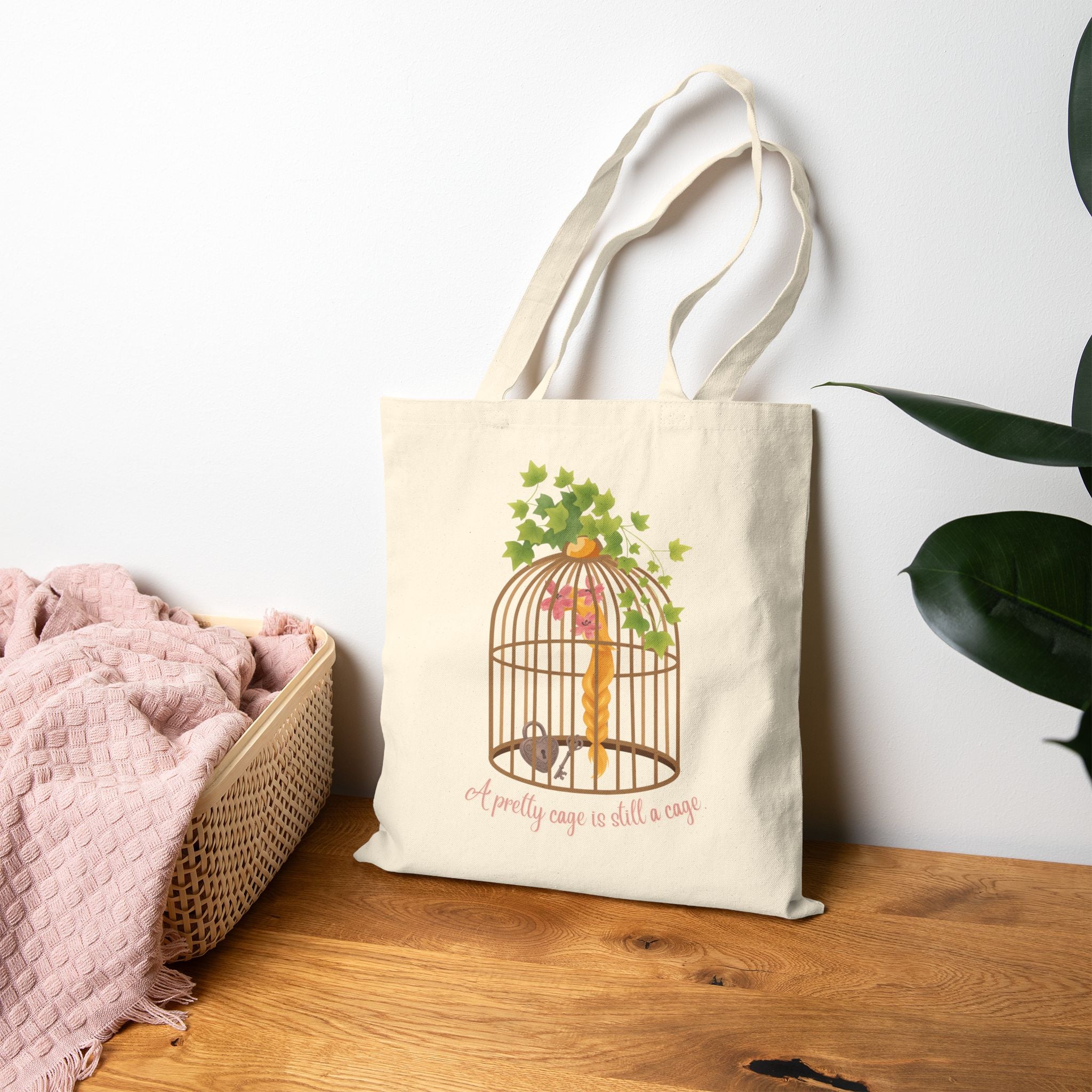 Rapunzel's Cage Cotton Canvas Tote Bag