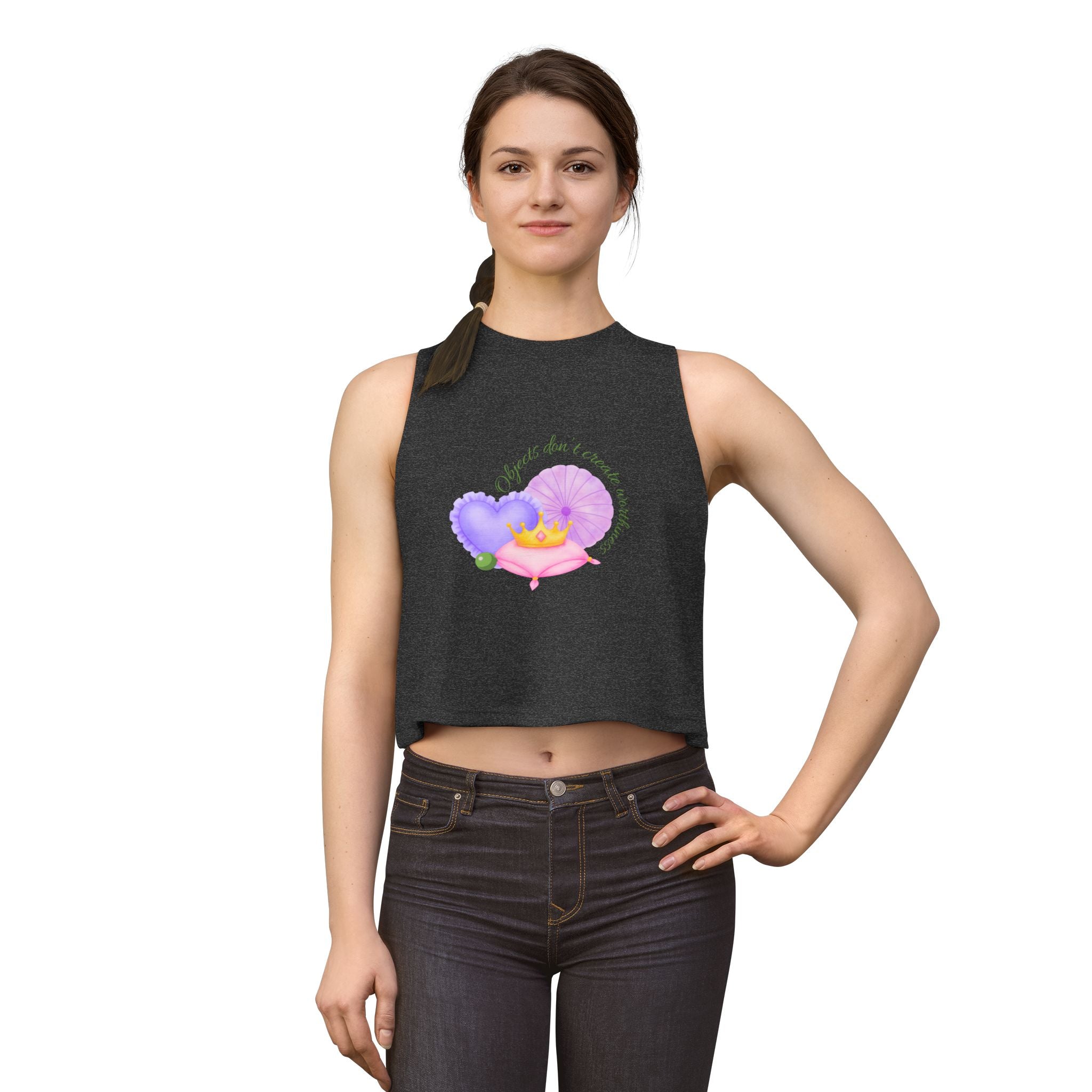 Princess Pea's Worth Cropped Tank Top