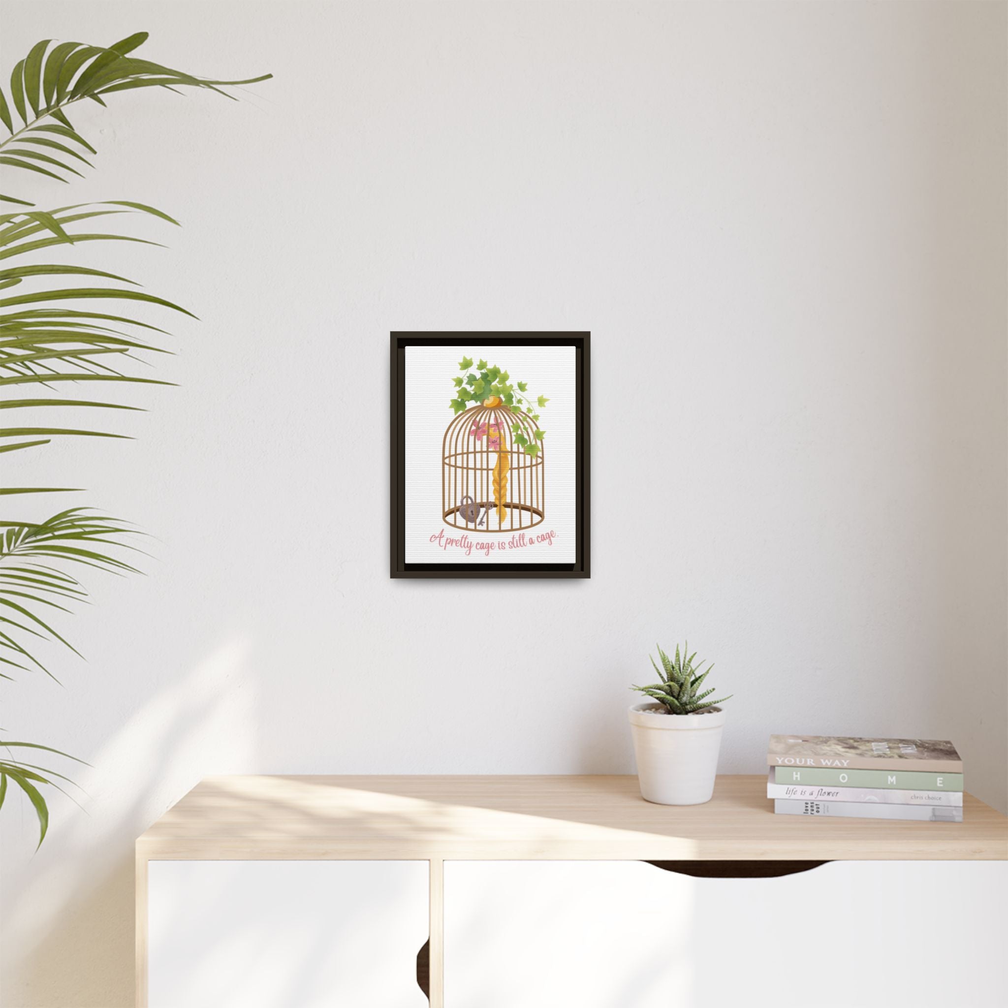 Rapunzel's Cage Matte Canvas, Framed (Multi-color)