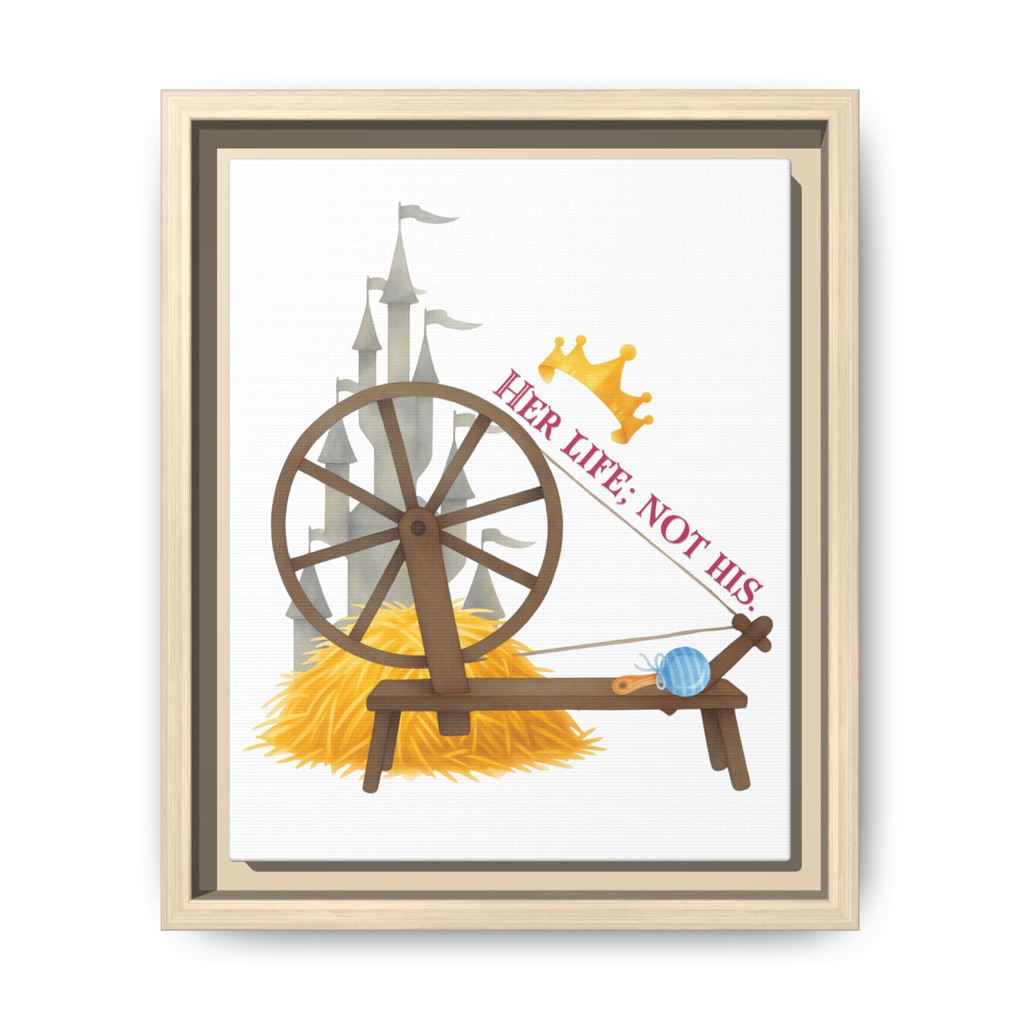 Miller's Daughter's Life Matte Canvas, Framed (Multi-color)