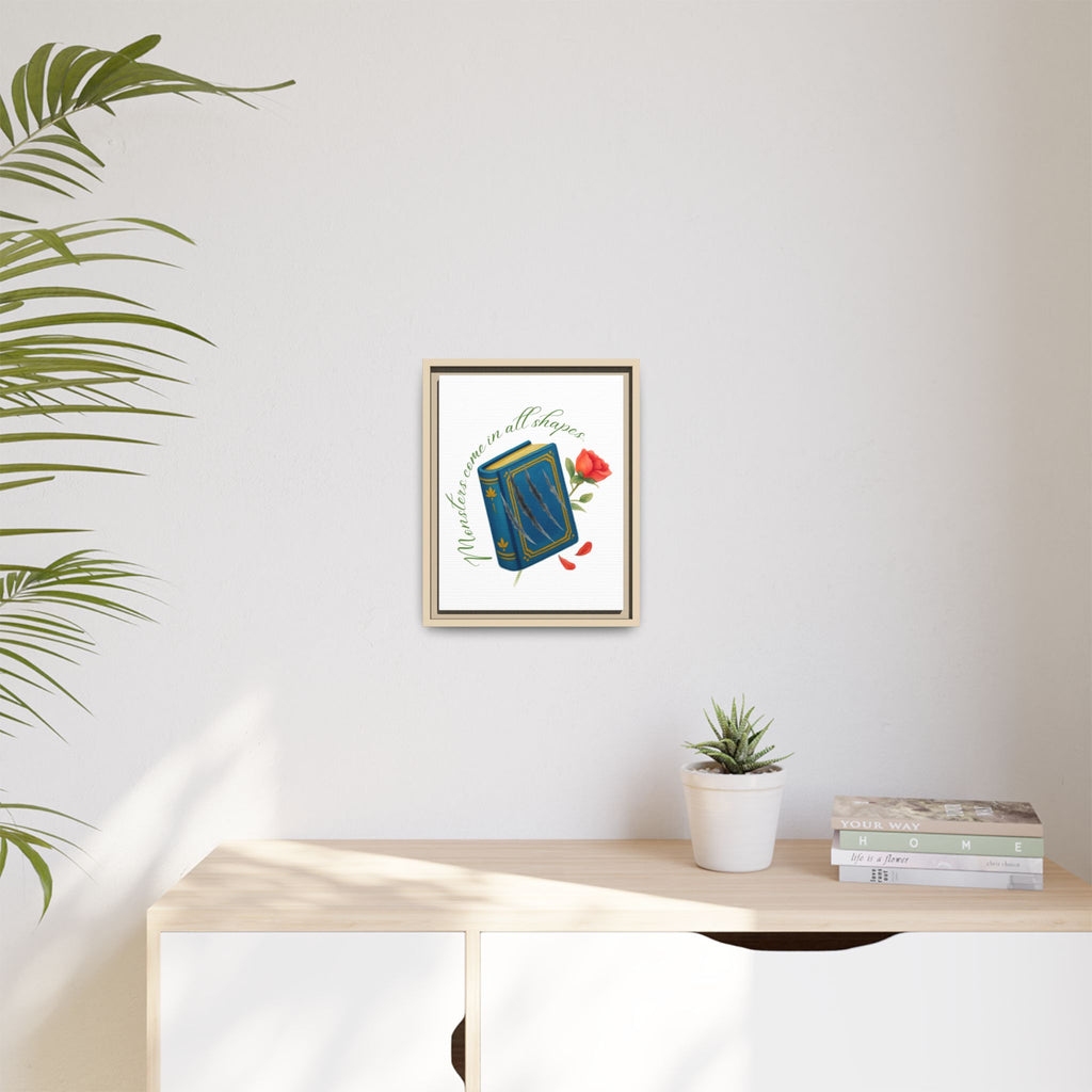 Belle's Monsters Matte Canvas, Framed (Multi-color)