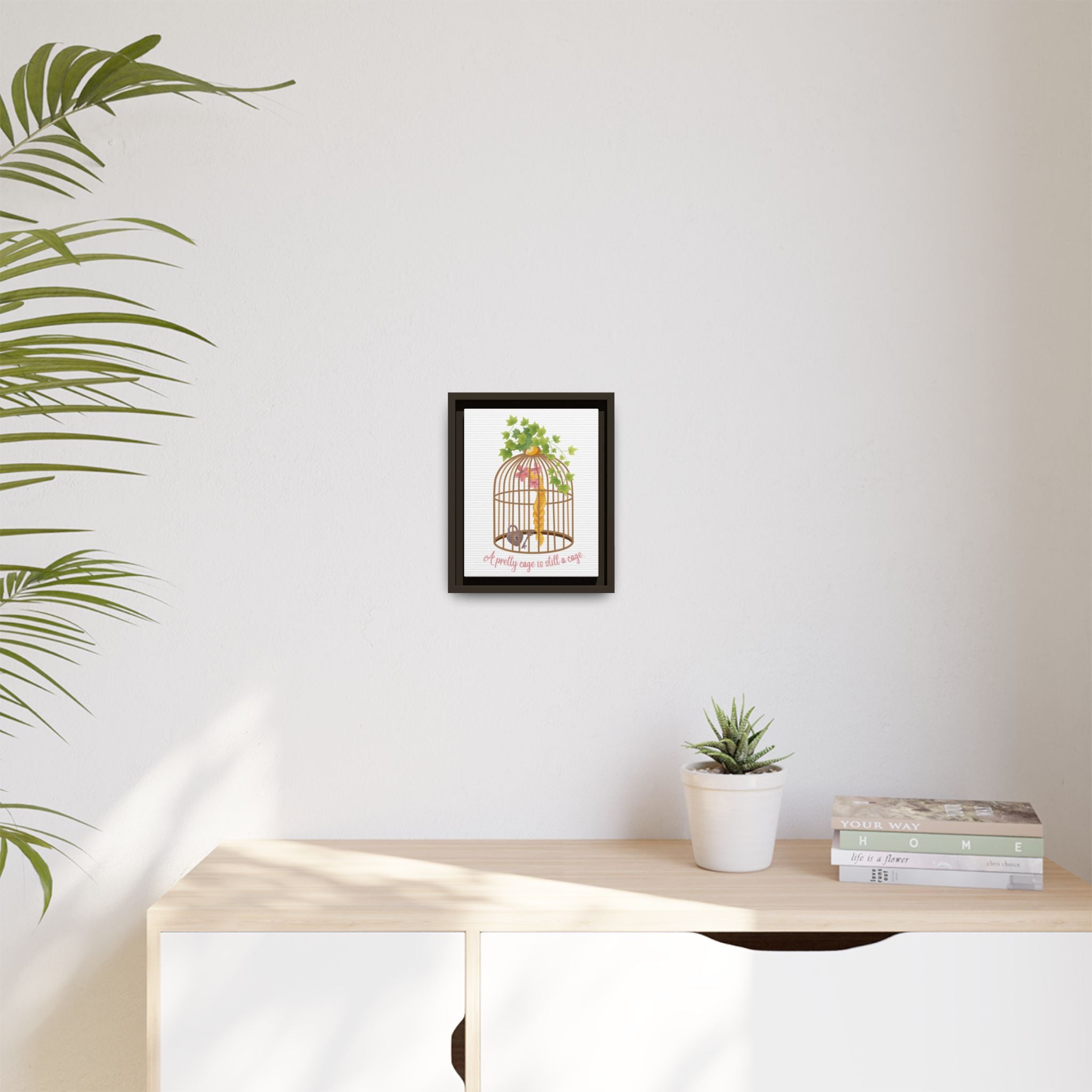 Rapunzel's Cage Matte Canvas, Framed (Multi-color)
