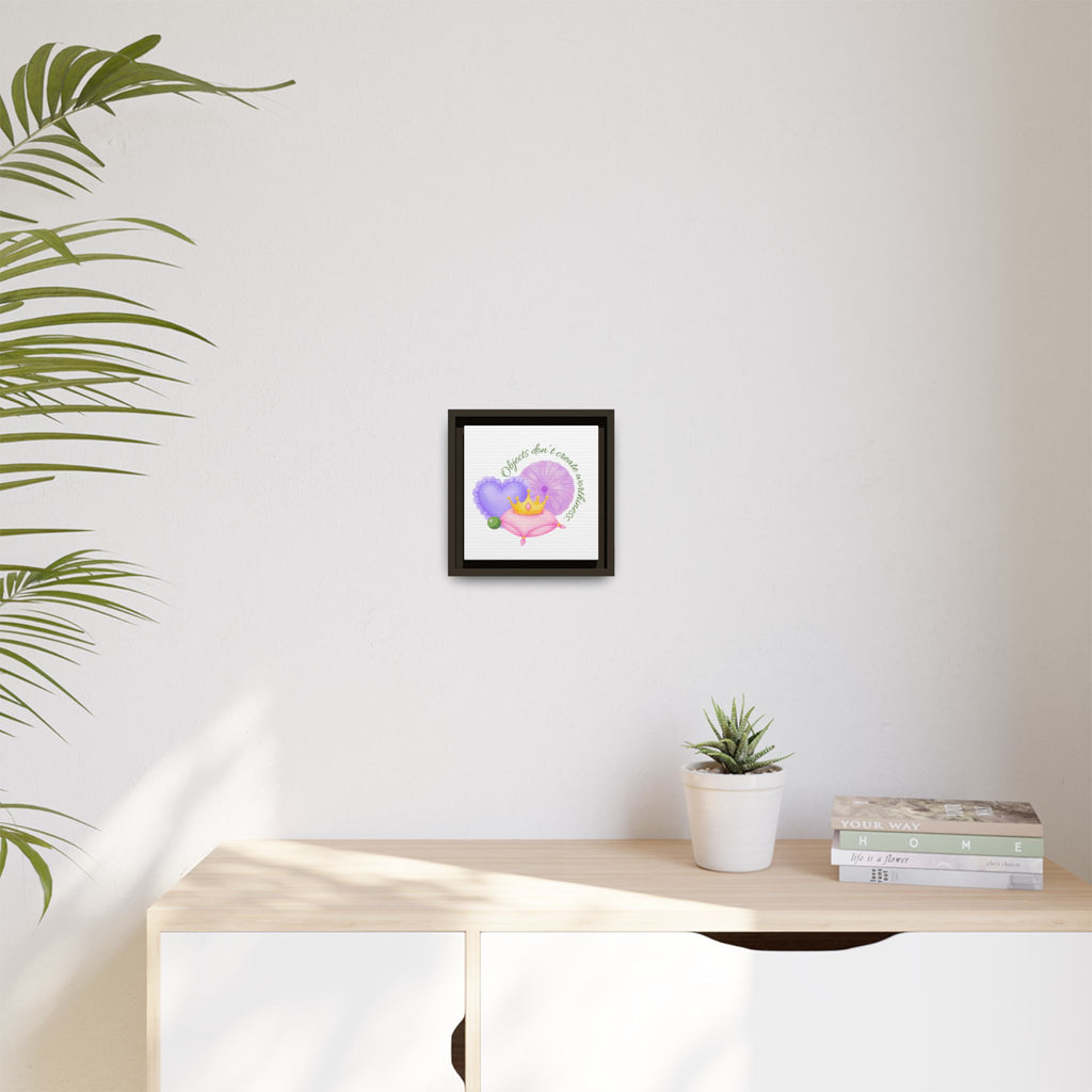Princess Pea's Worth Matte Canvas, Framed (Multi-color)