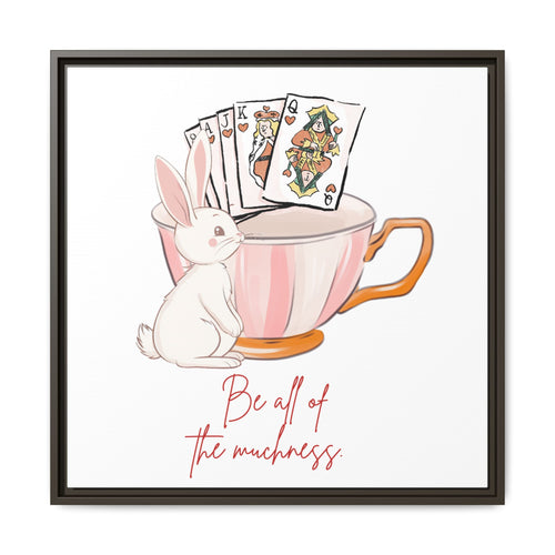 Alice's Muchness Matte Canvas, Framed (Multi-color)