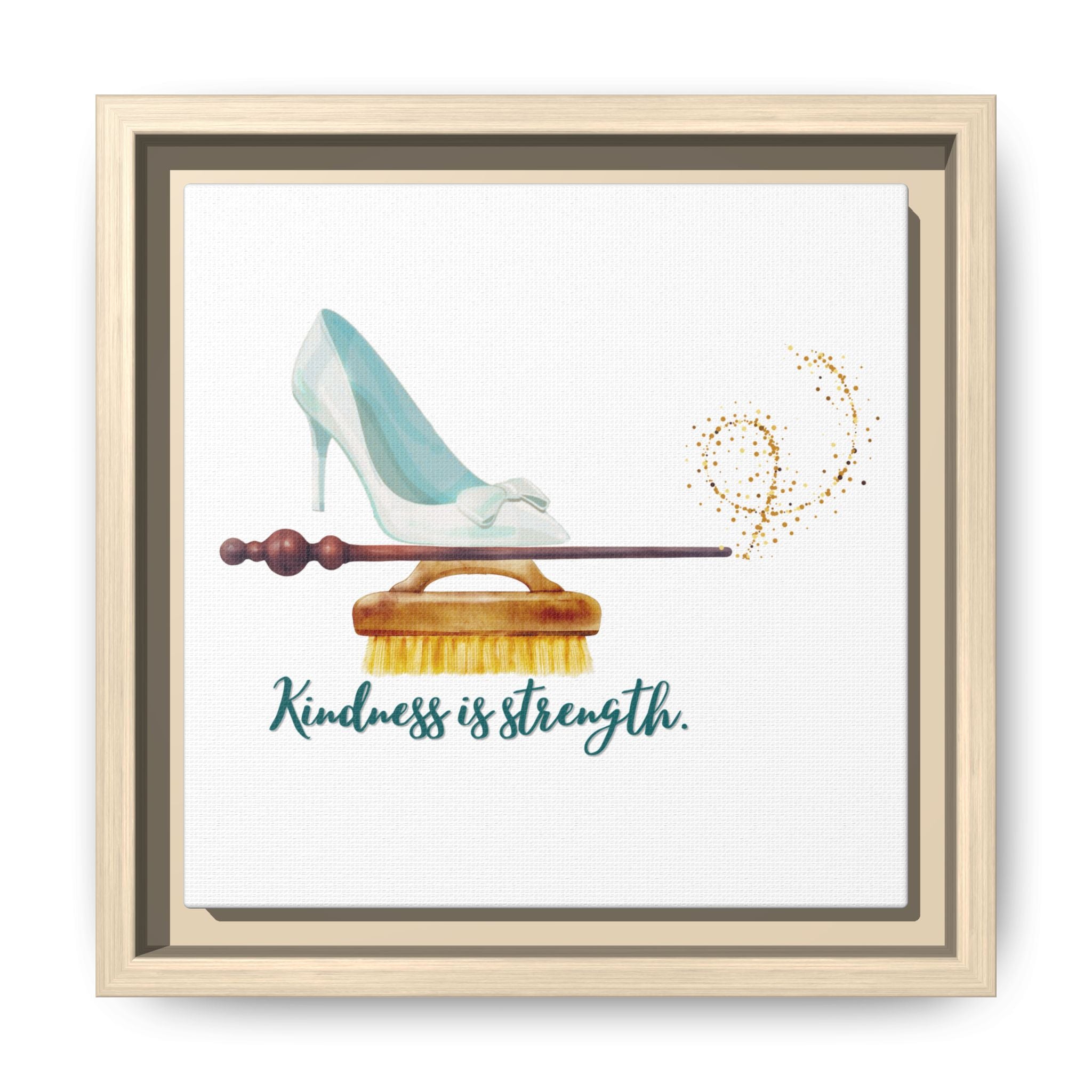 Cinderella Strong Matte Canvas, Framed (Multi-color)
