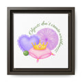 Princess Pea's Worth Matte Canvas, Framed (Multi-color)